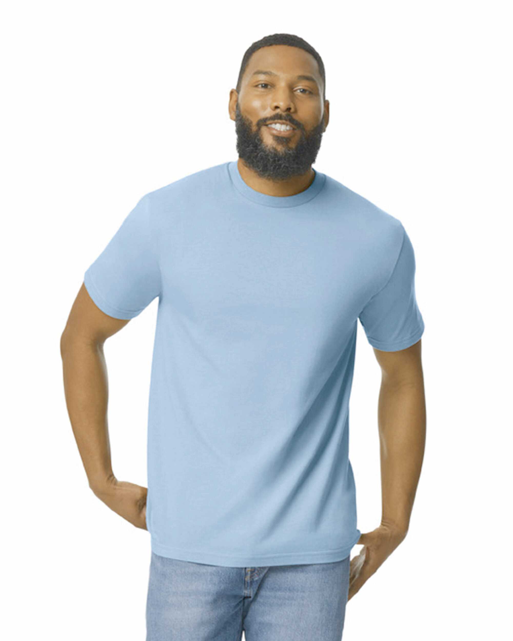 Camiseta softstyle midweight hombre Light Blue