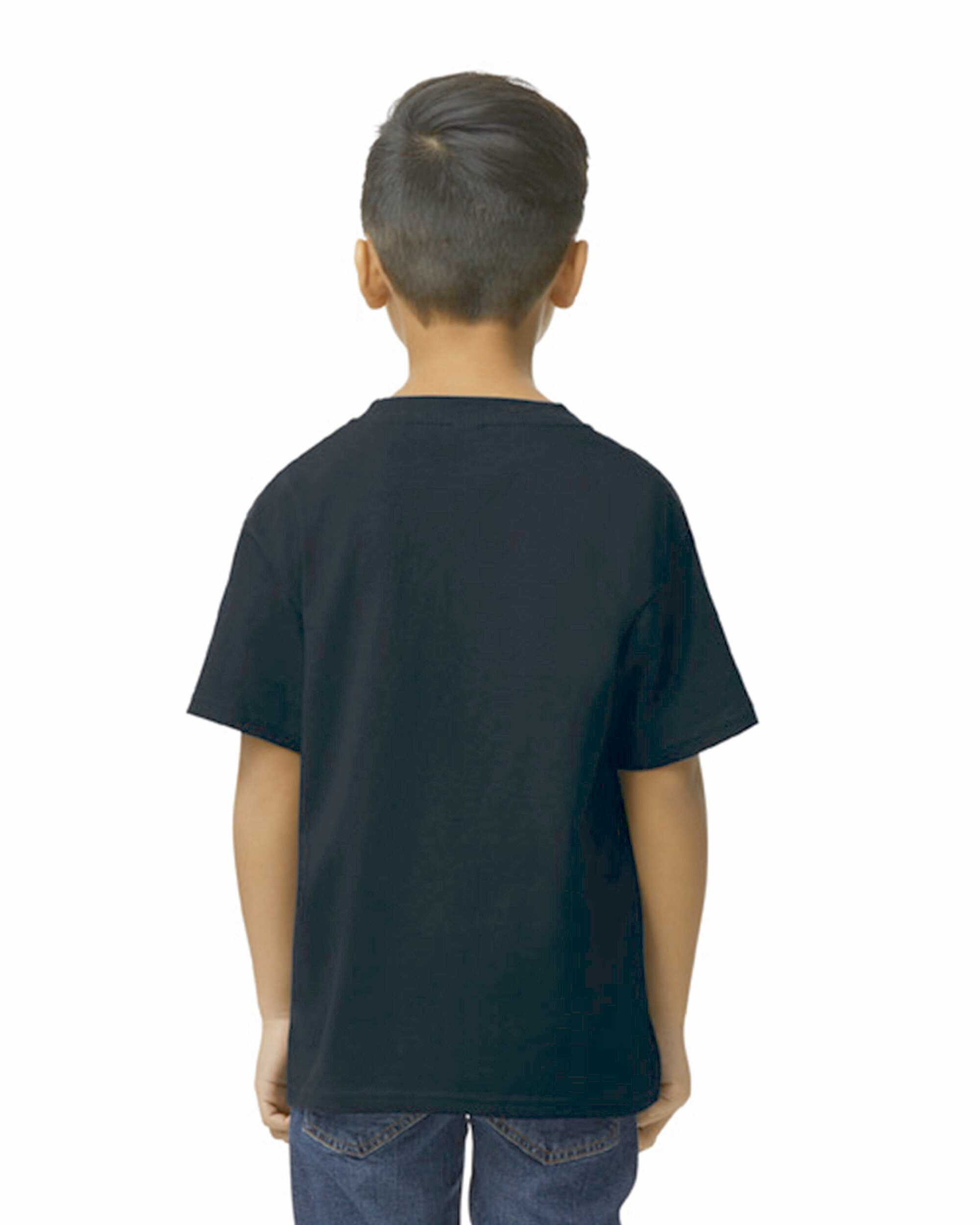 Camiseta softstyle midweight infantil Pitch Black