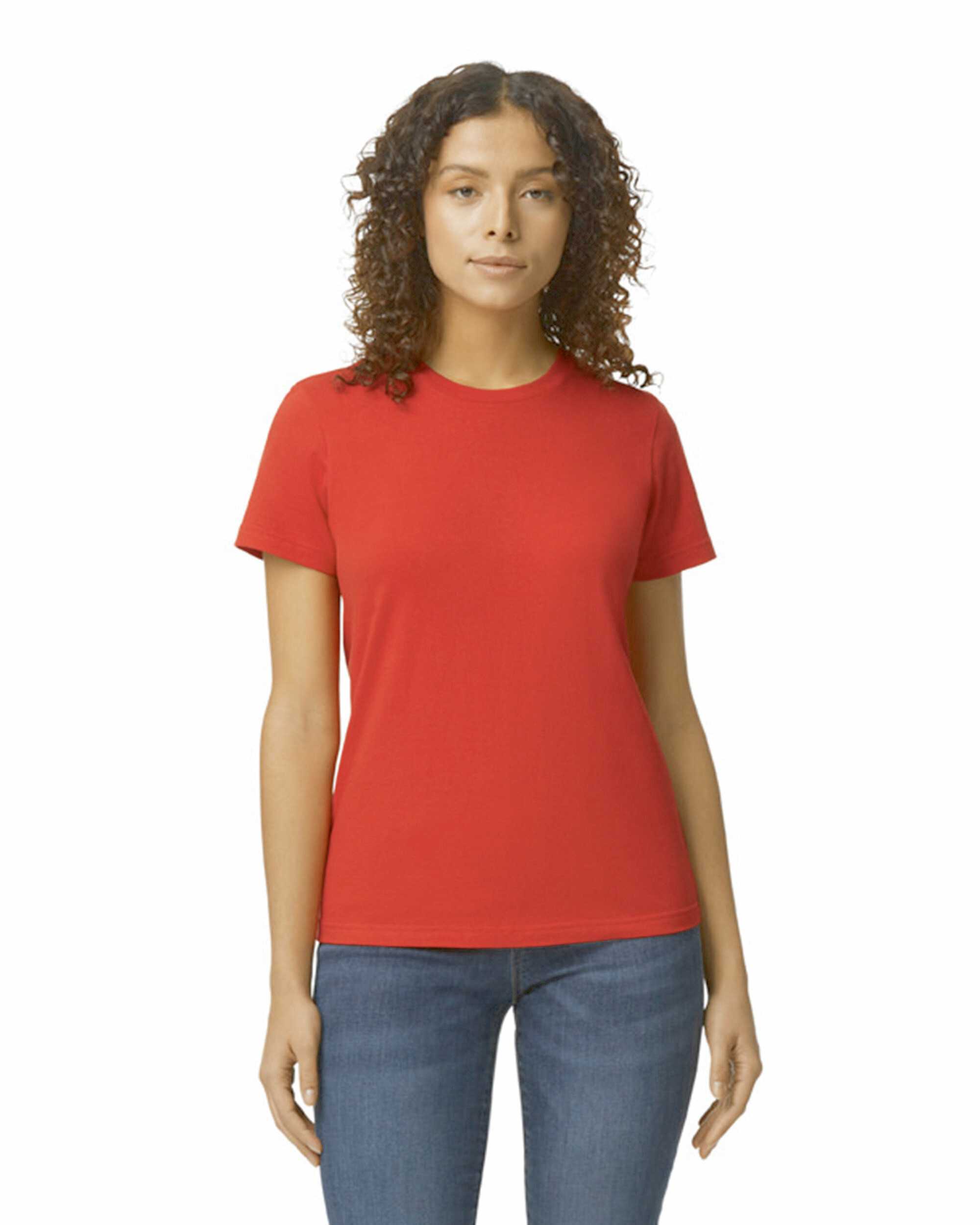 Camiseta softstyle midweight mujer Red