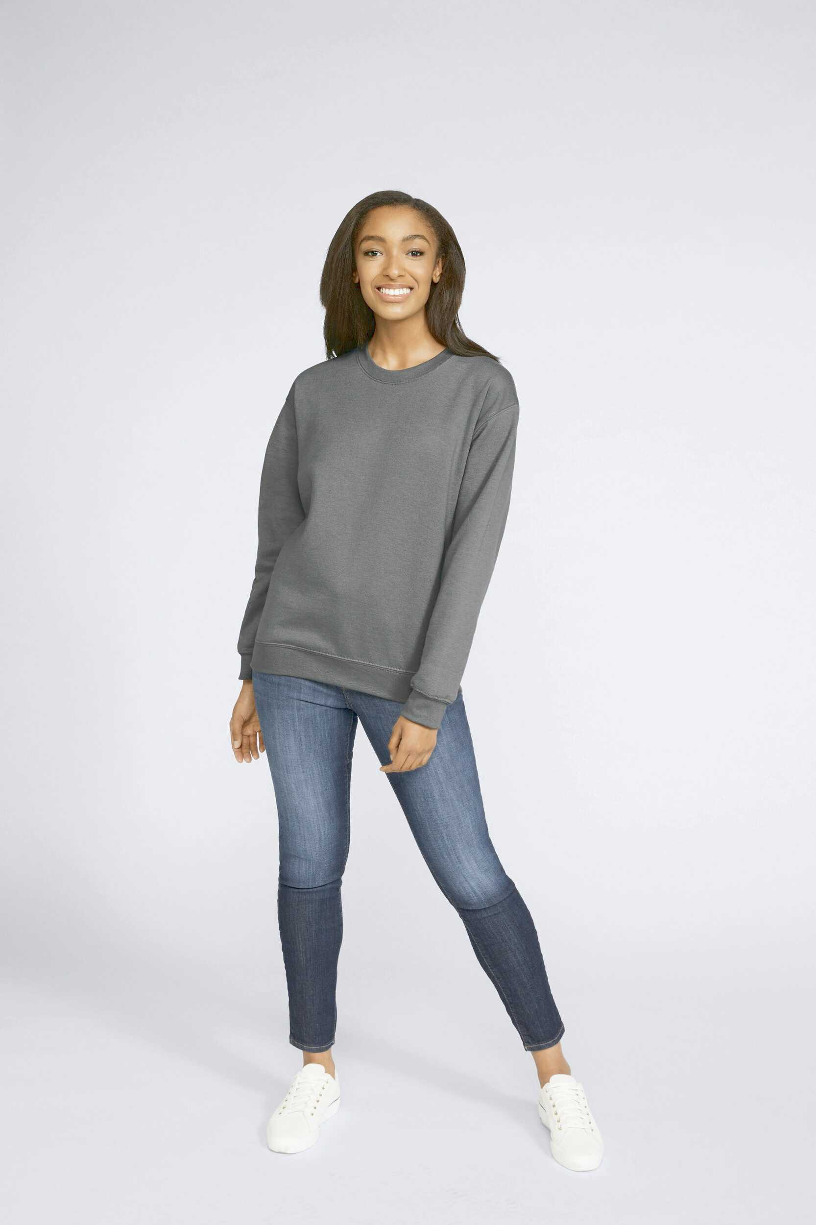 Sudadera cuello redondo Midweight Softstyle Charcoal