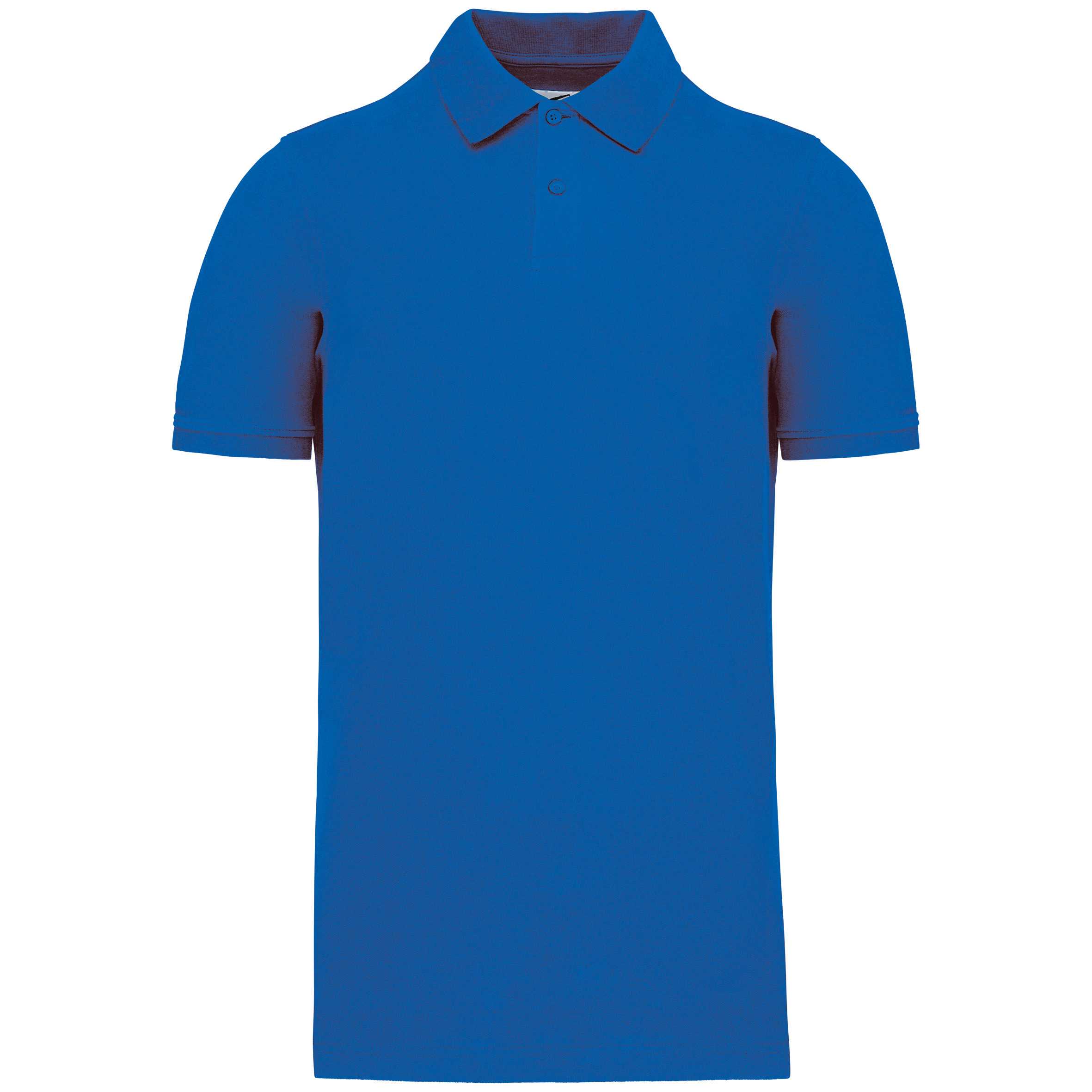 Polo piqué Bio180 hombre Light Royal Blue