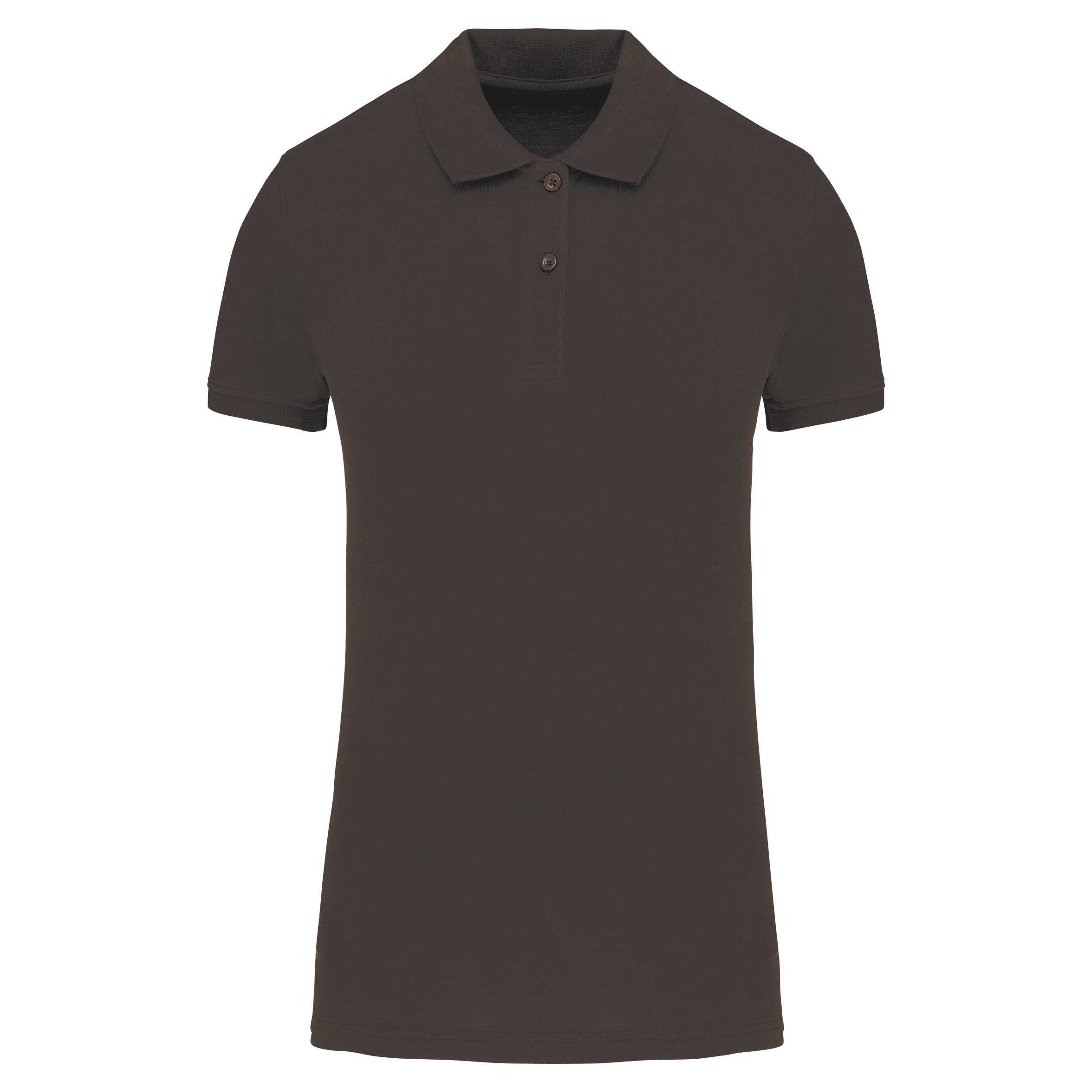 Polo piqué Bio180 mujer Dark Grey
