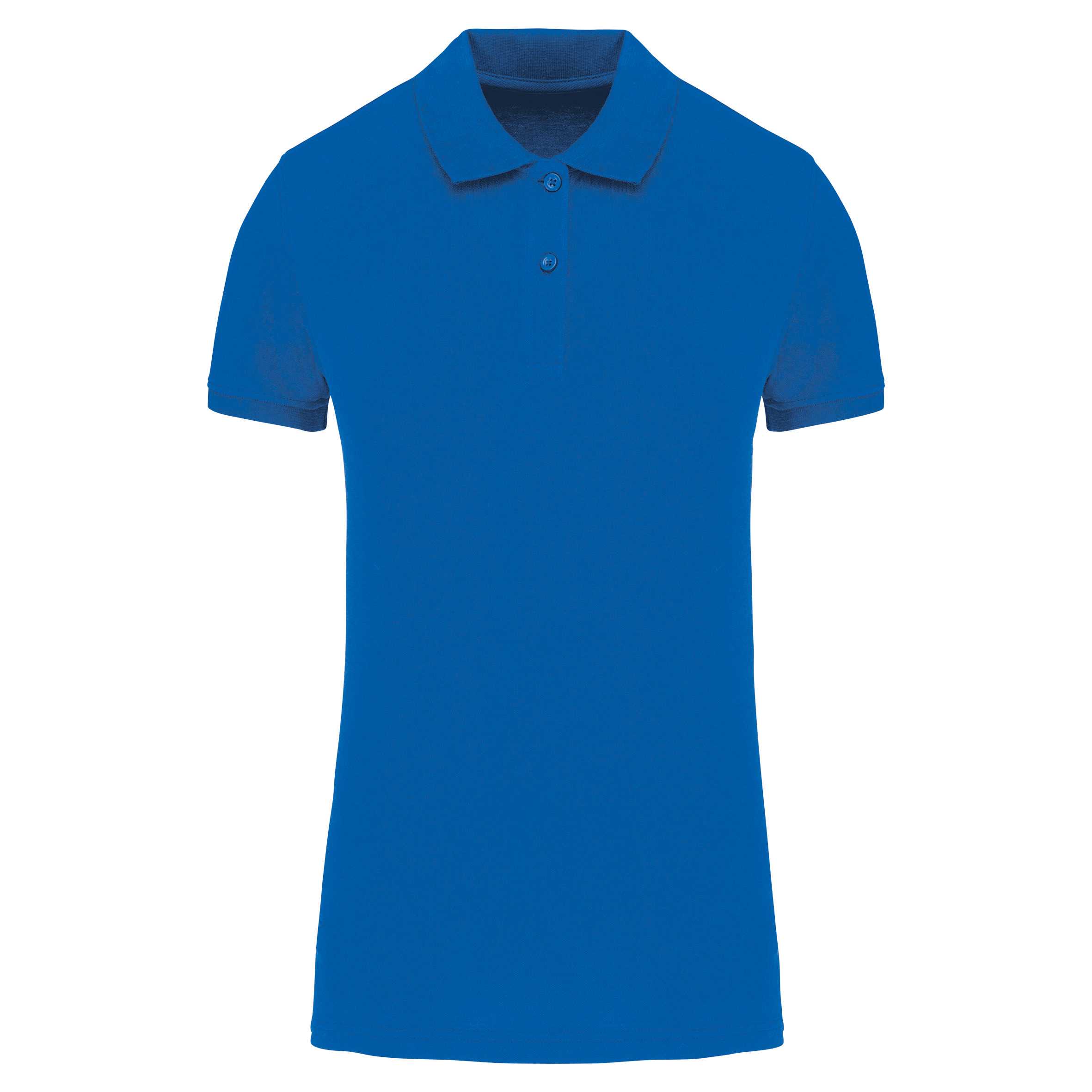 Polo piqué Bio180 mujer Light Royal Blue