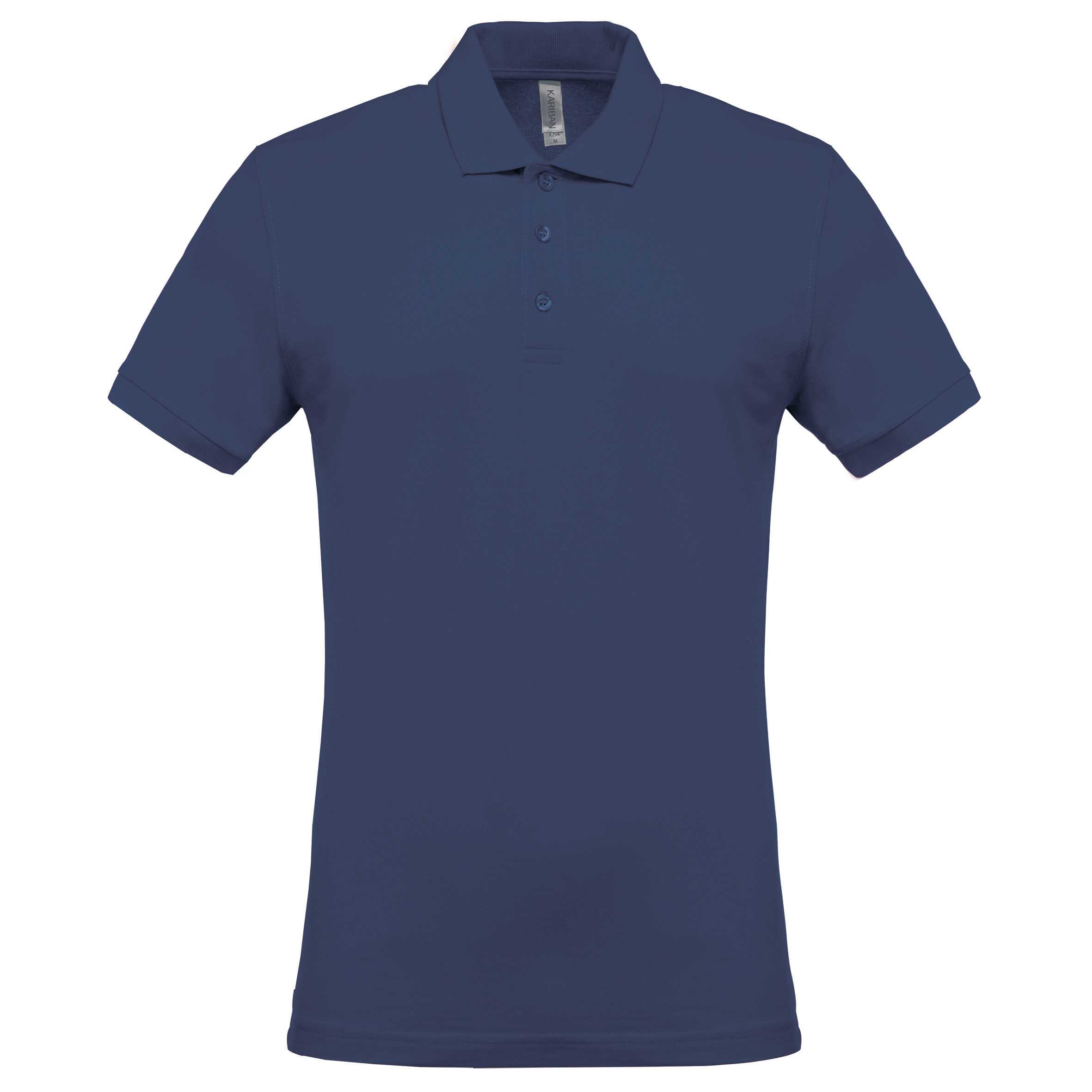 Polo piqué de manga corta hombre Deep Blue