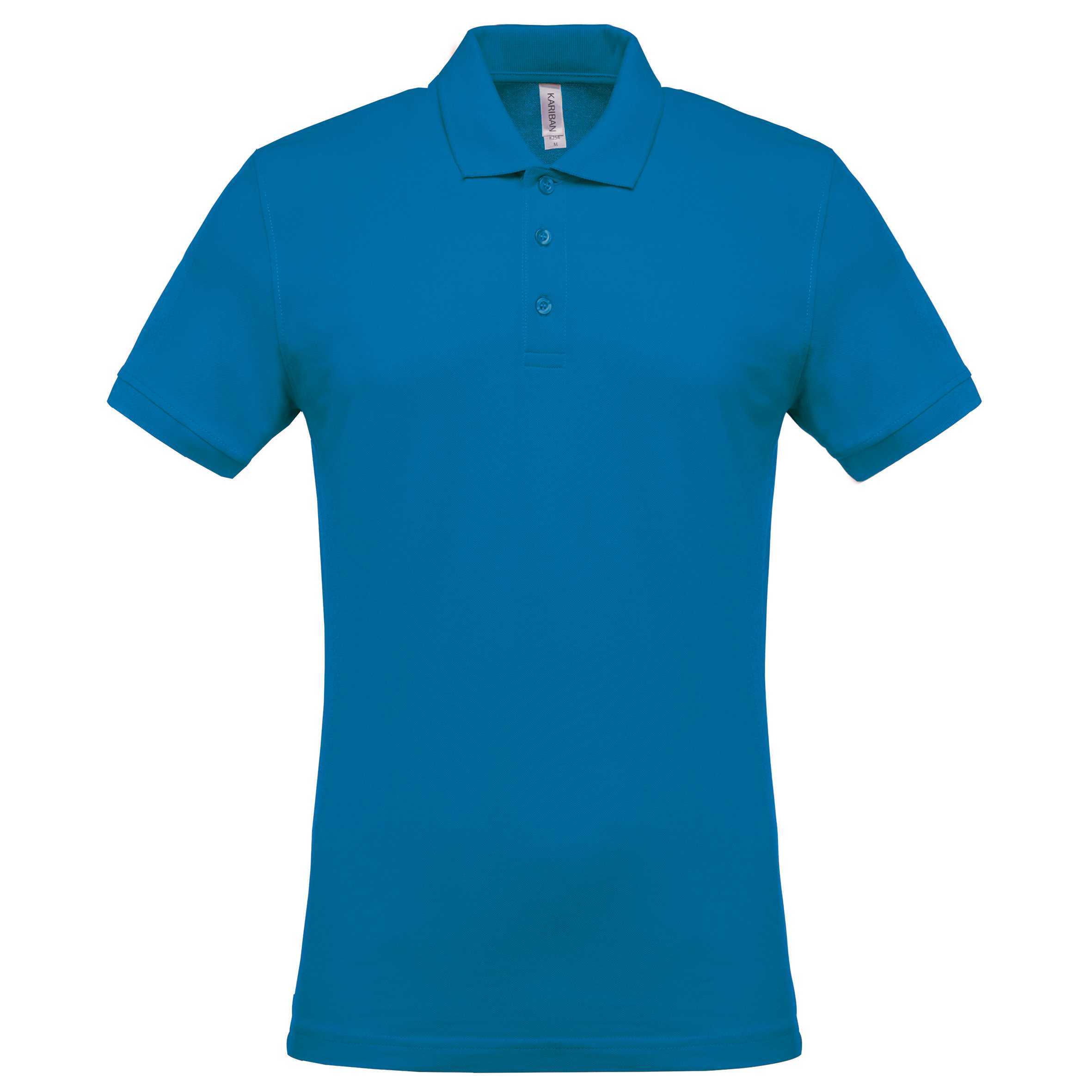 Polo piqué de manga corta hombre Tropical Blue