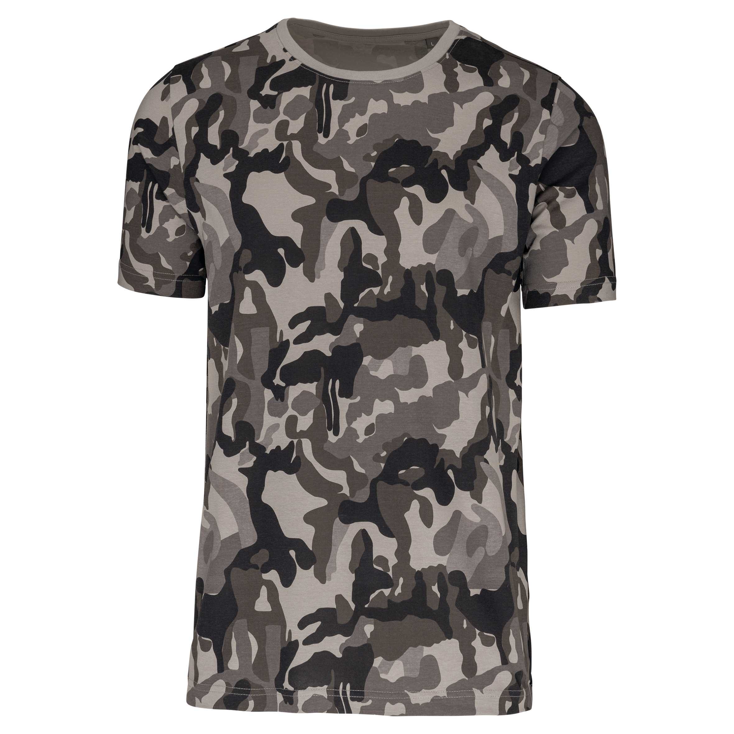 Camiseta camuflaje hombre Grey Camouflage