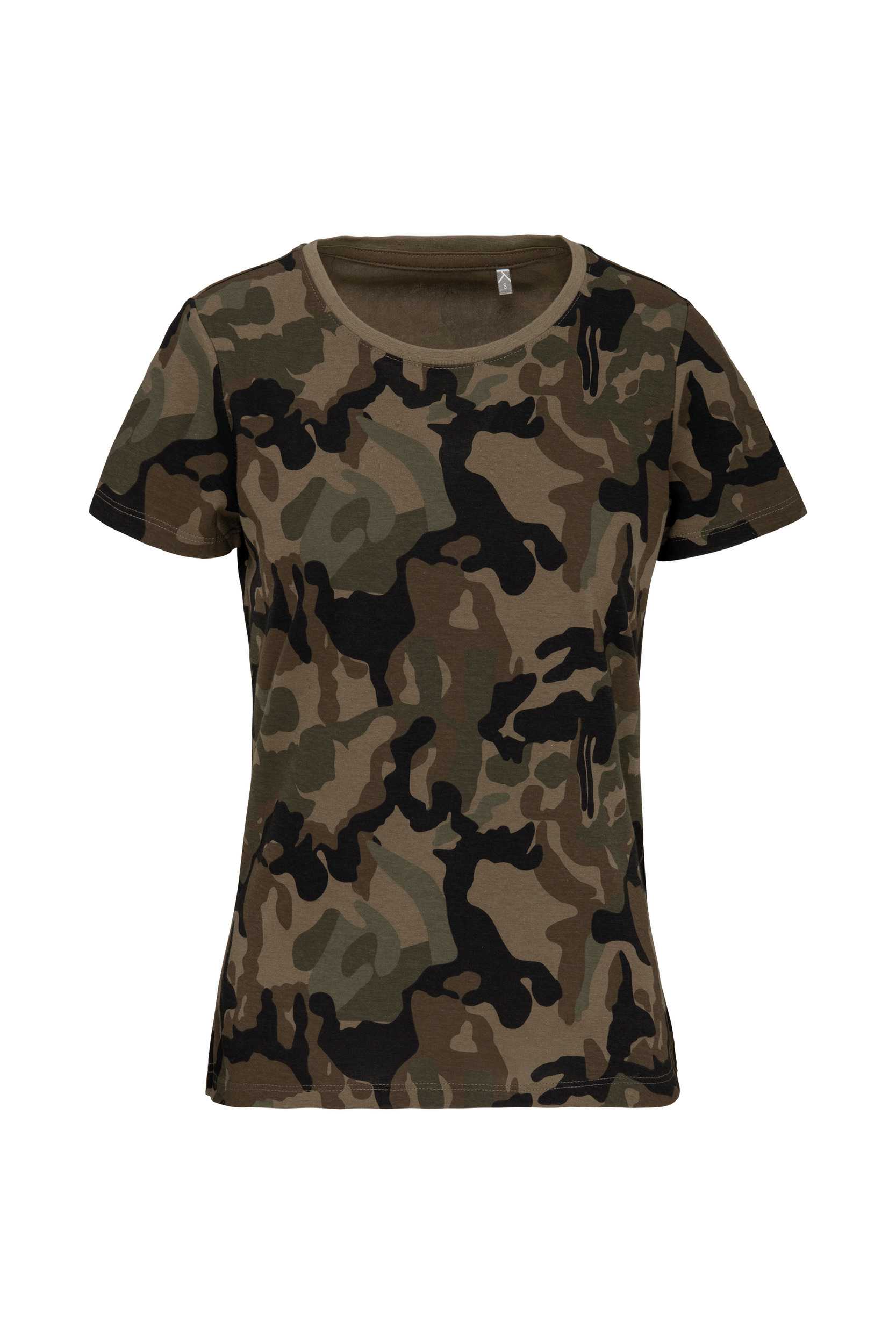 Camiseta camuflaje mujer Olive Camouflage
