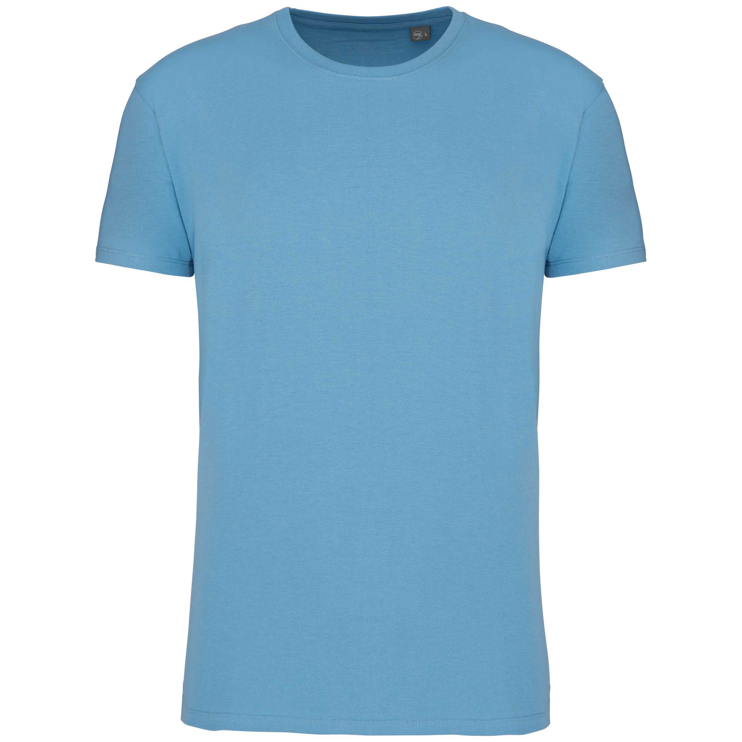Camiseta cuello redondo BIO190IC unisex Cloudy blue heather