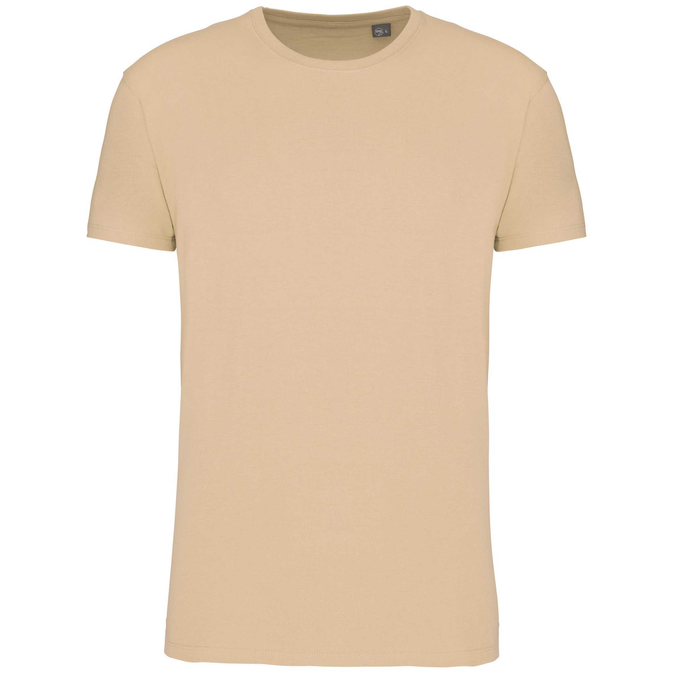 Camiseta cuello redondo BIO190IC unisex Light Sand