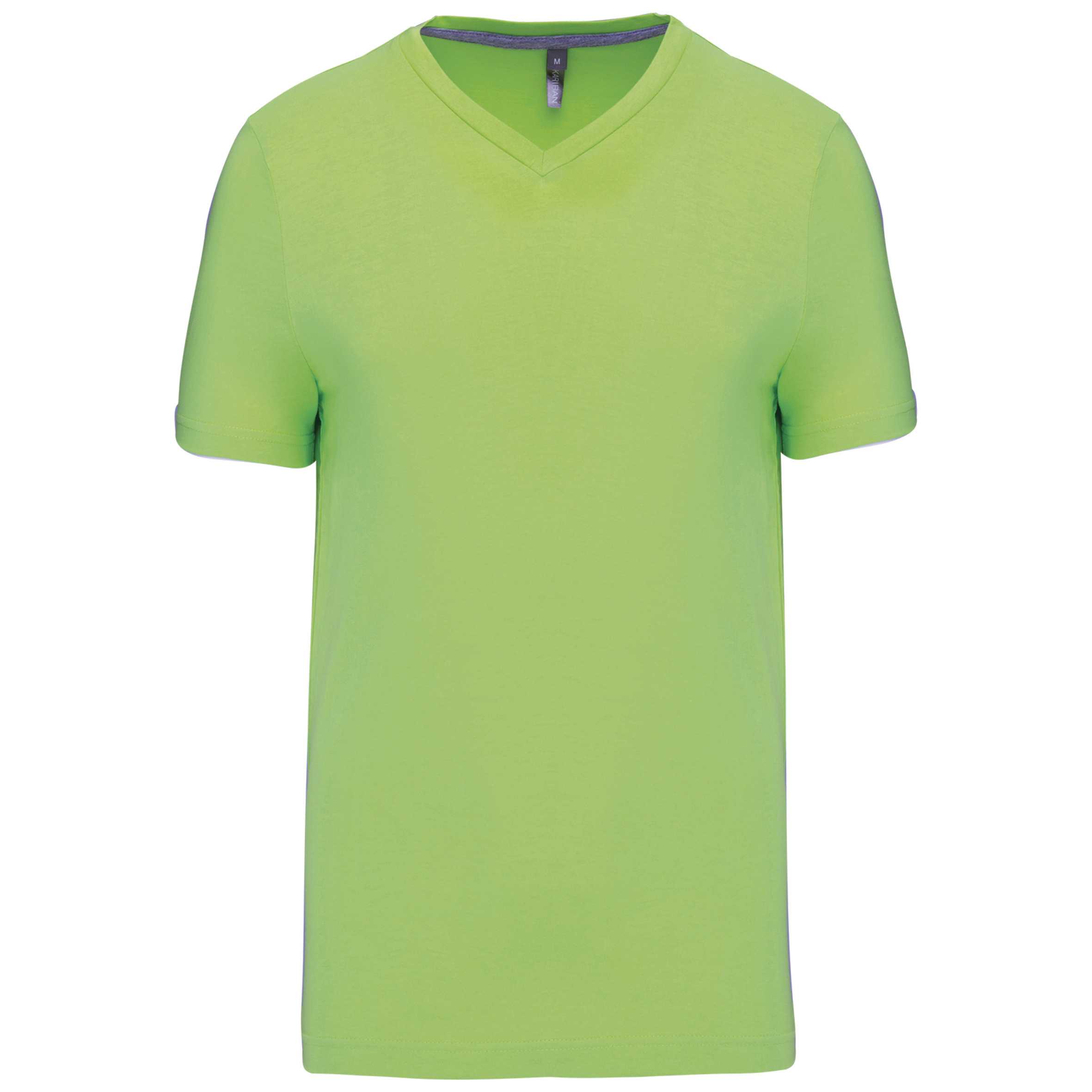 Camiseta de manga corta y cuello de pico Lime