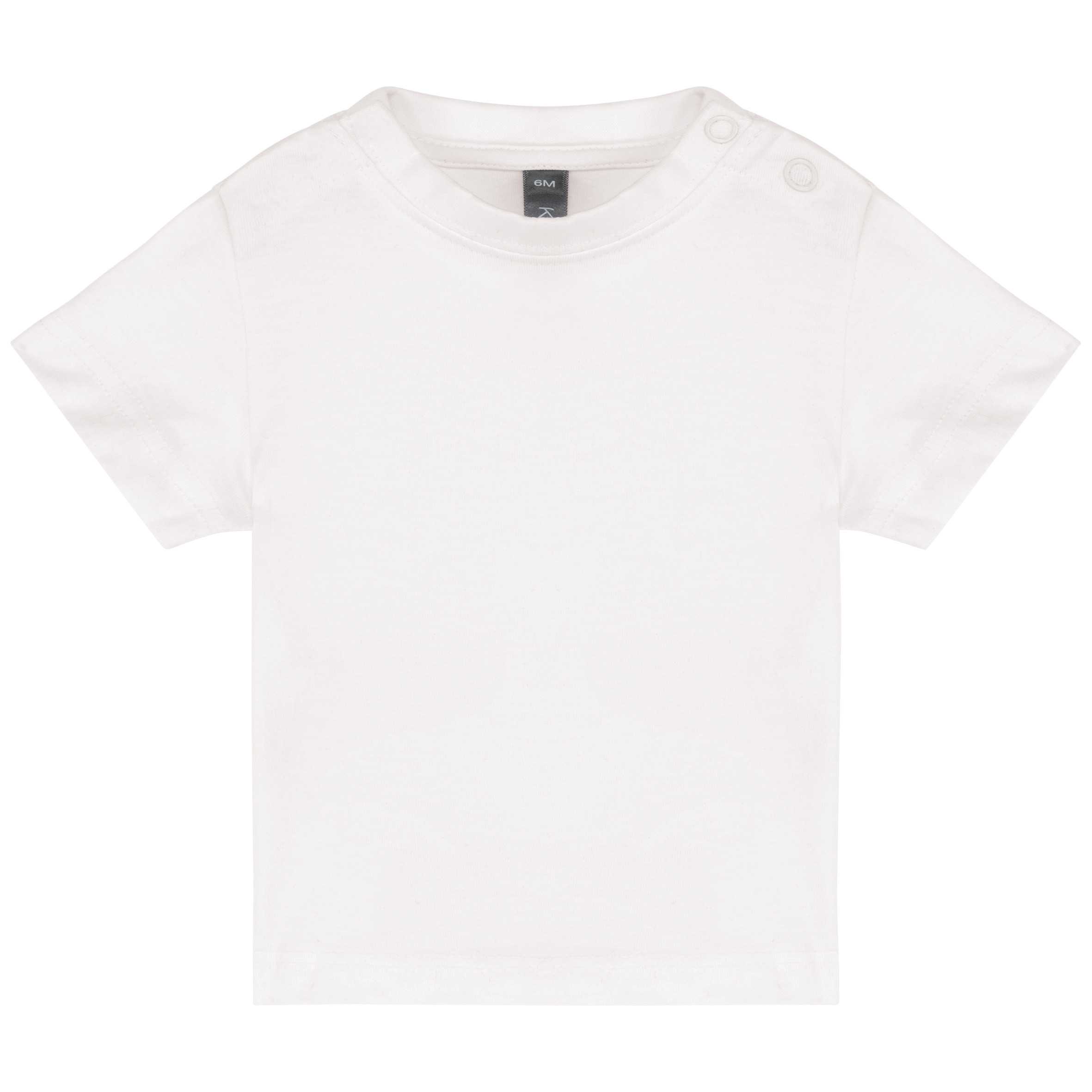 Camiseta manga corta bebé White