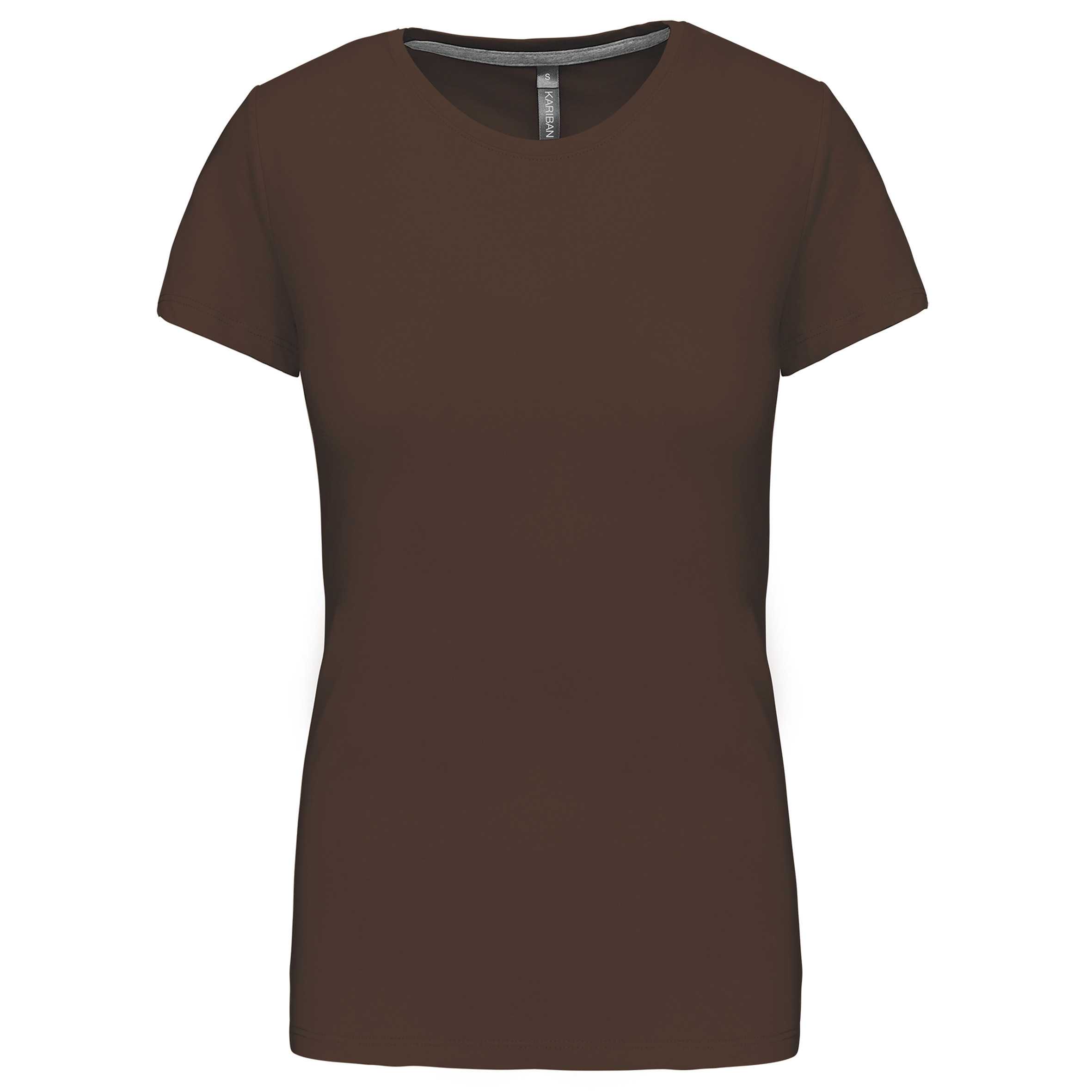 Camiseta manga corta mujer Chocolate
