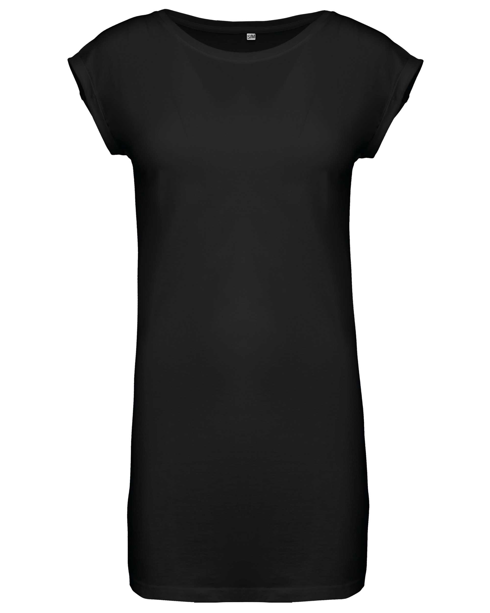 Camiseta larga mujer Black