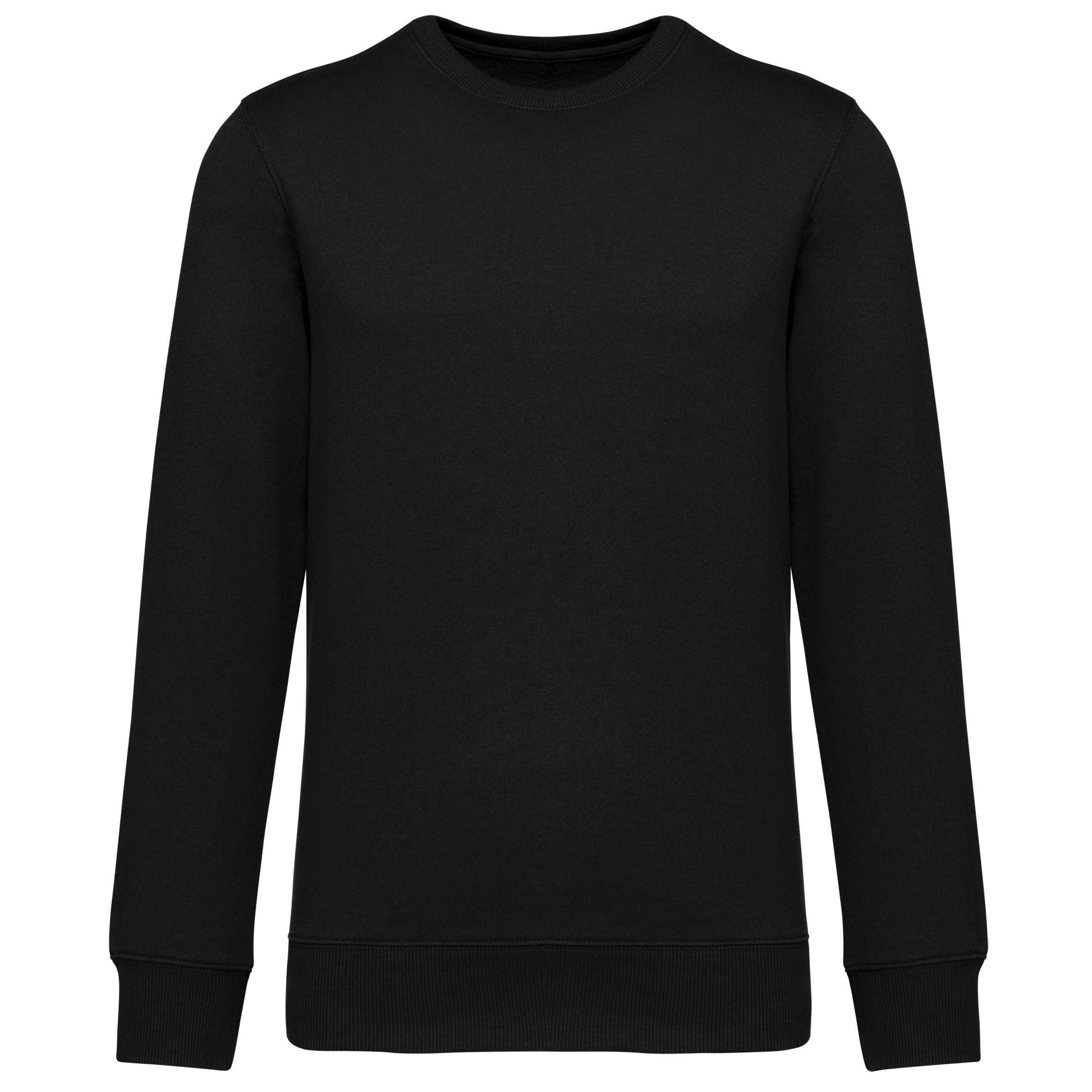 Sudadera de cuello redondo reciclada unisex Black