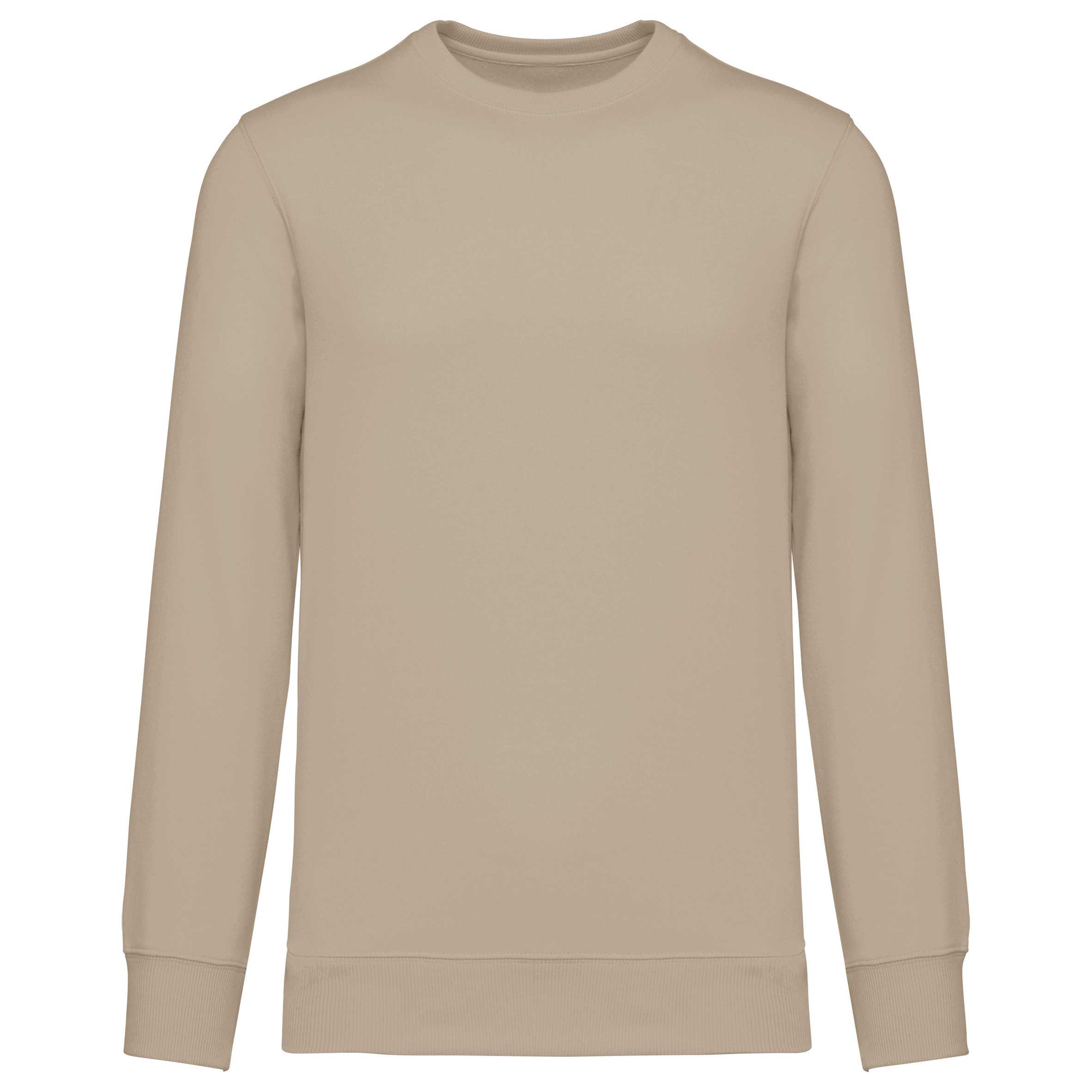 Sudadera de cuello redondo reciclada unisex Light Sand