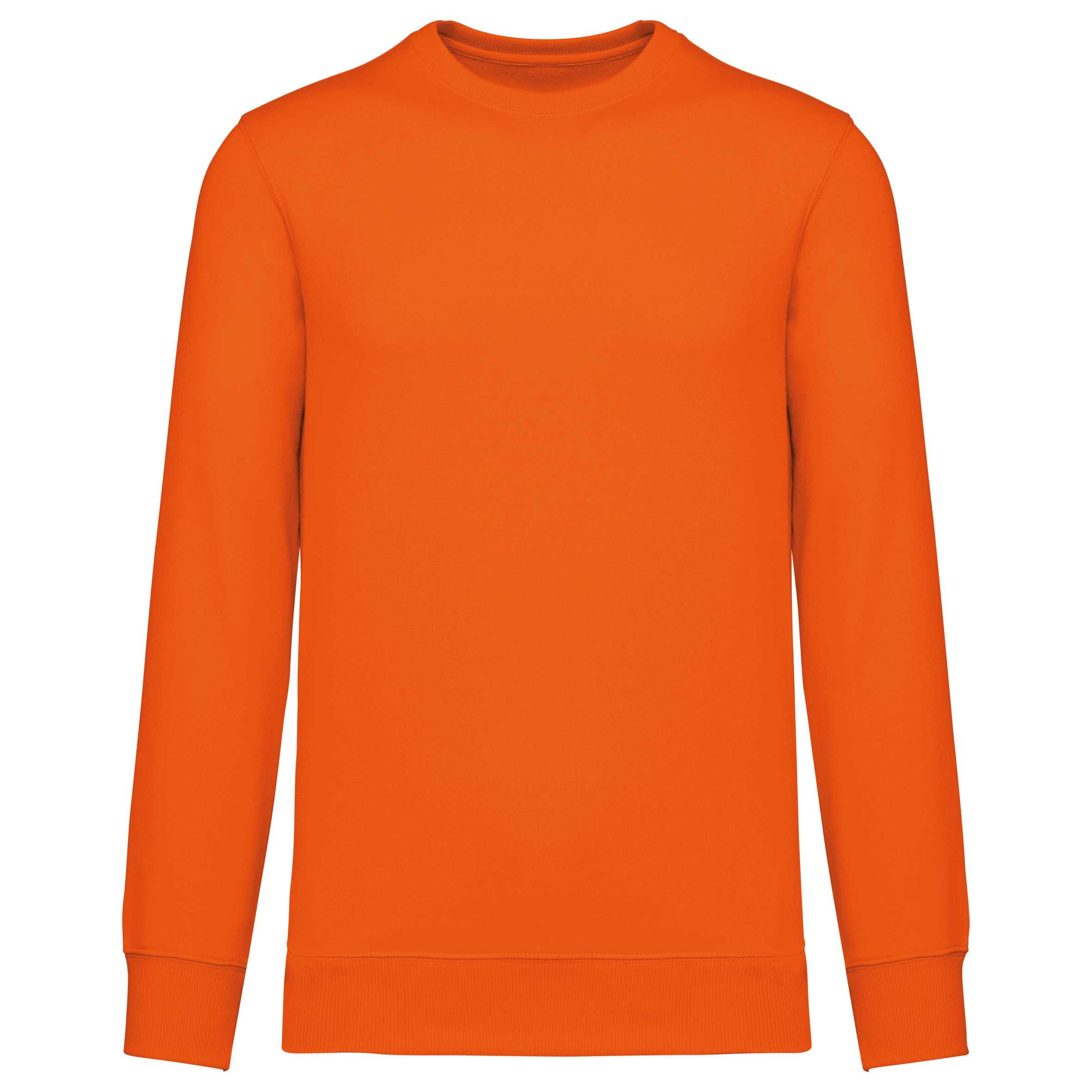Sudadera de cuello redondo reciclada unisex Orange