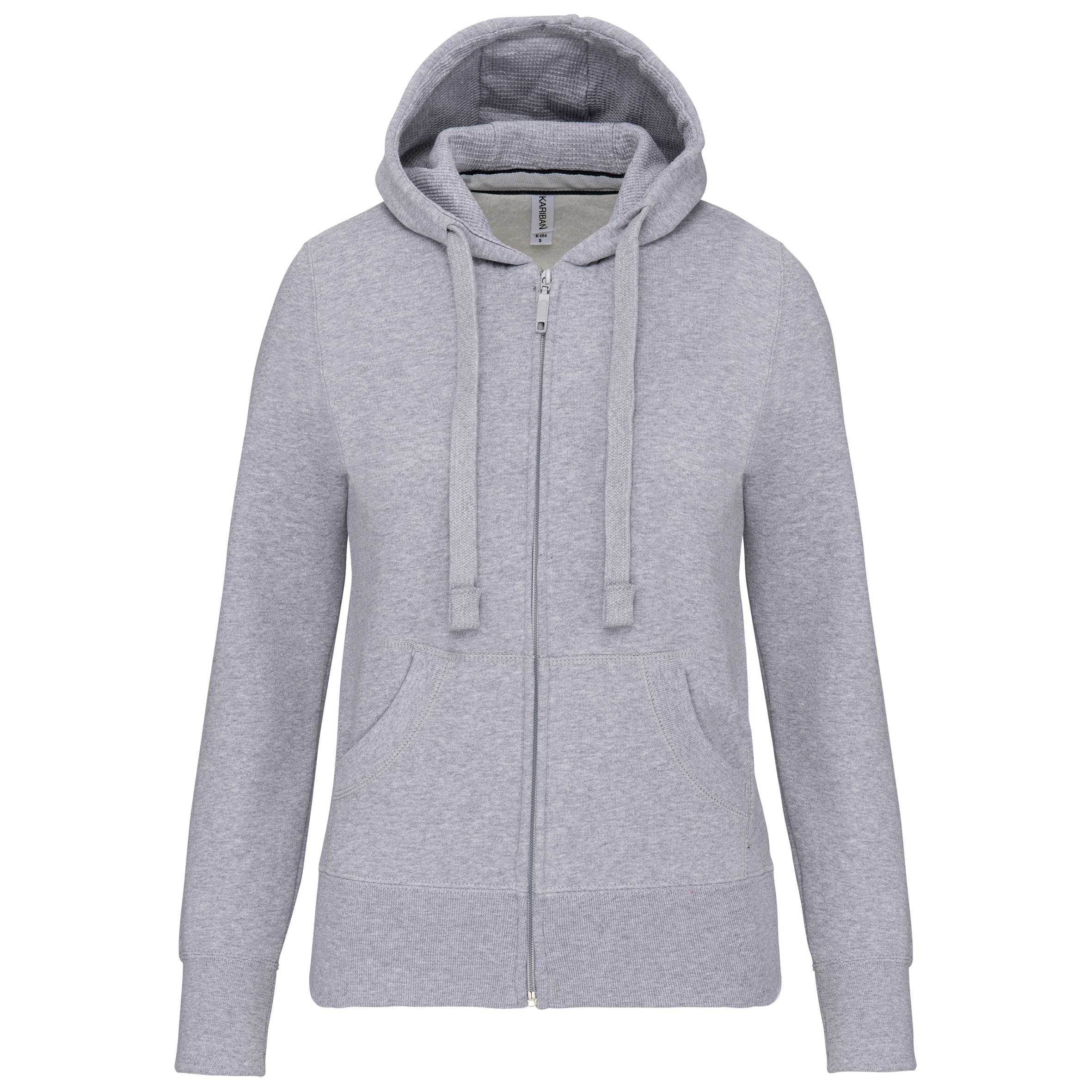 Sudadera con capucha y cremallera de mujer Oxford Grey