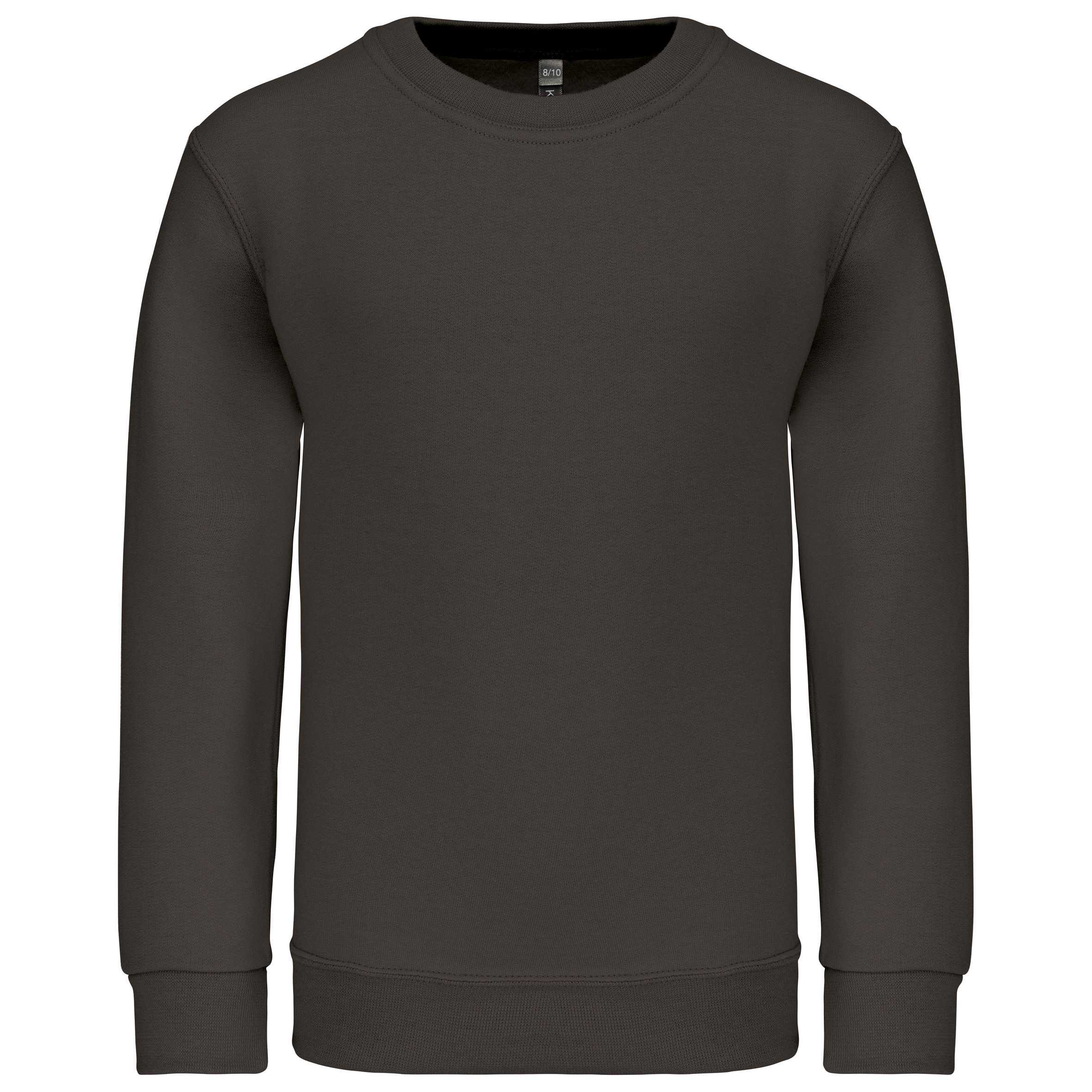 Sudadera cuello redondo niños Dark Grey