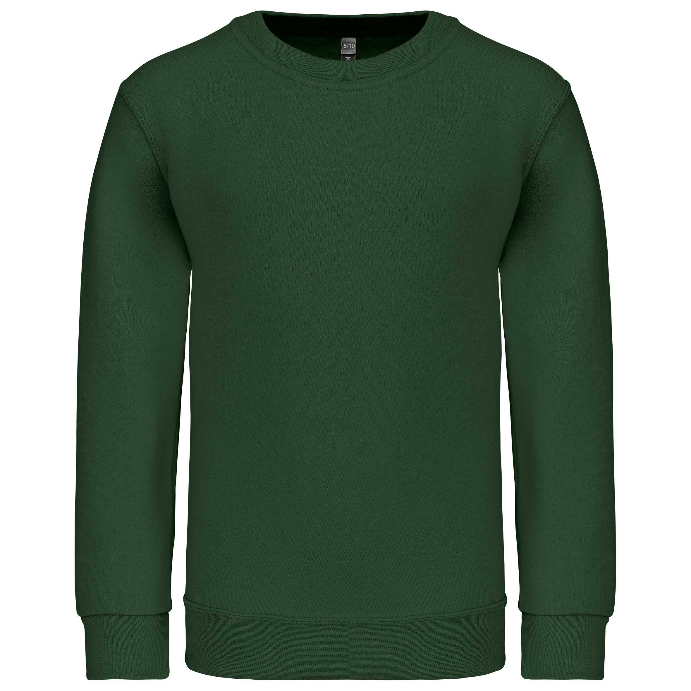 Sudadera cuello redondo niños Forest Green