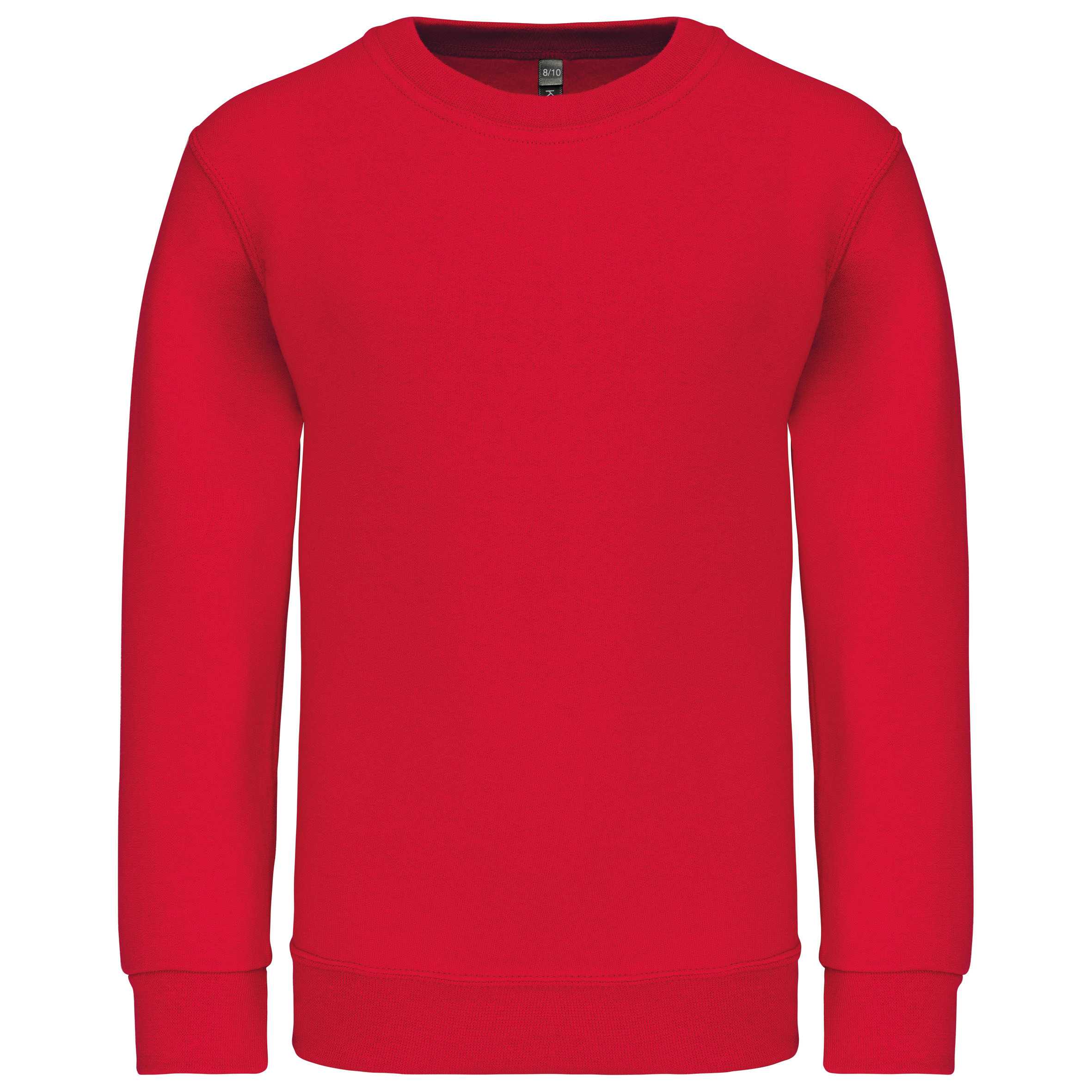Sudadera cuello redondo niños Red