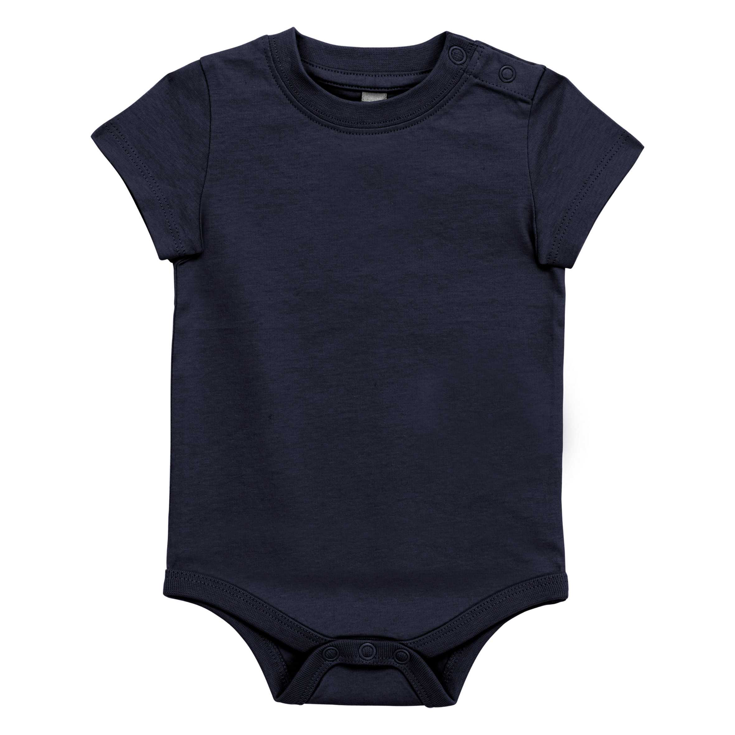 Body manga corta bebé Navy