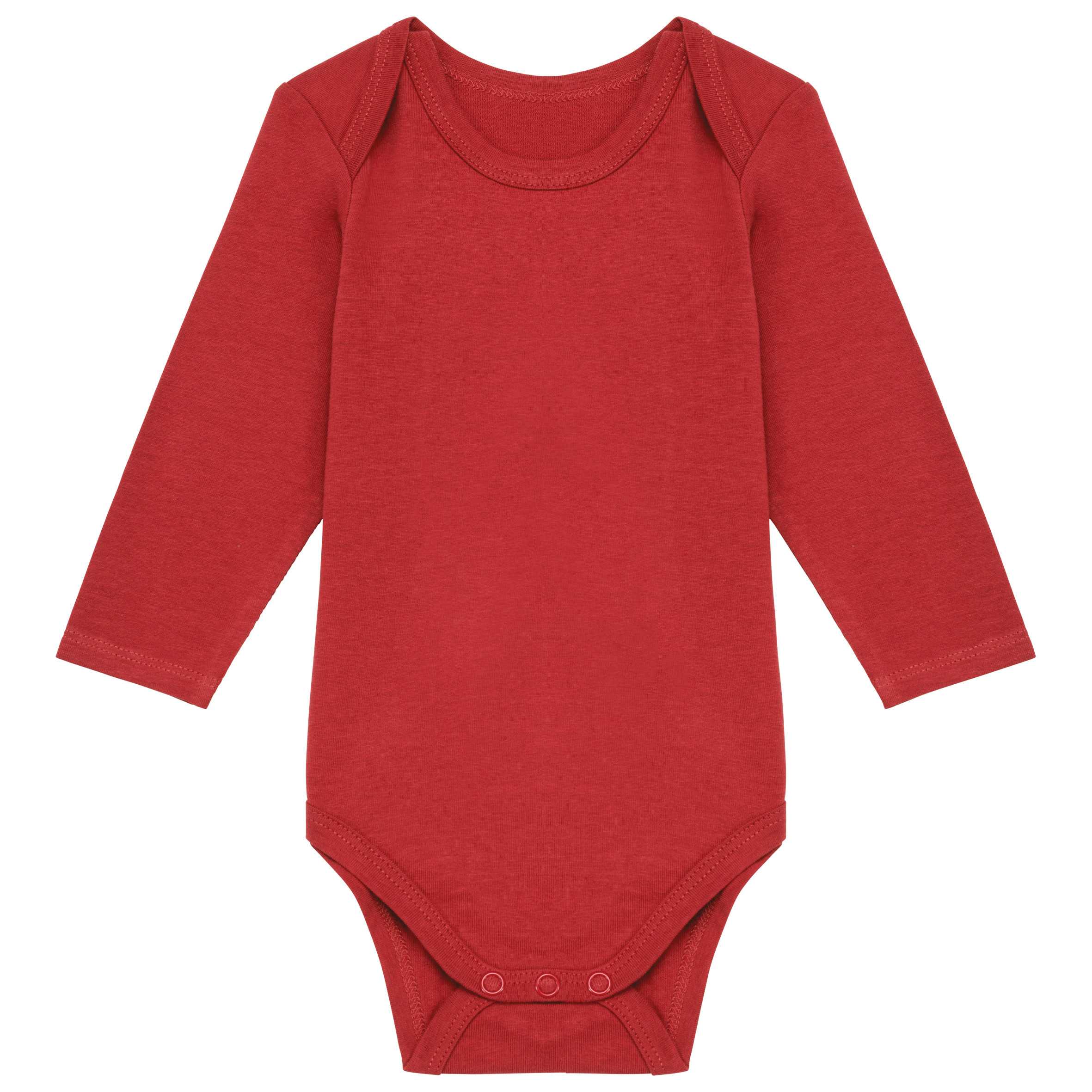 Body de algodón bio bebé Terracotta Red