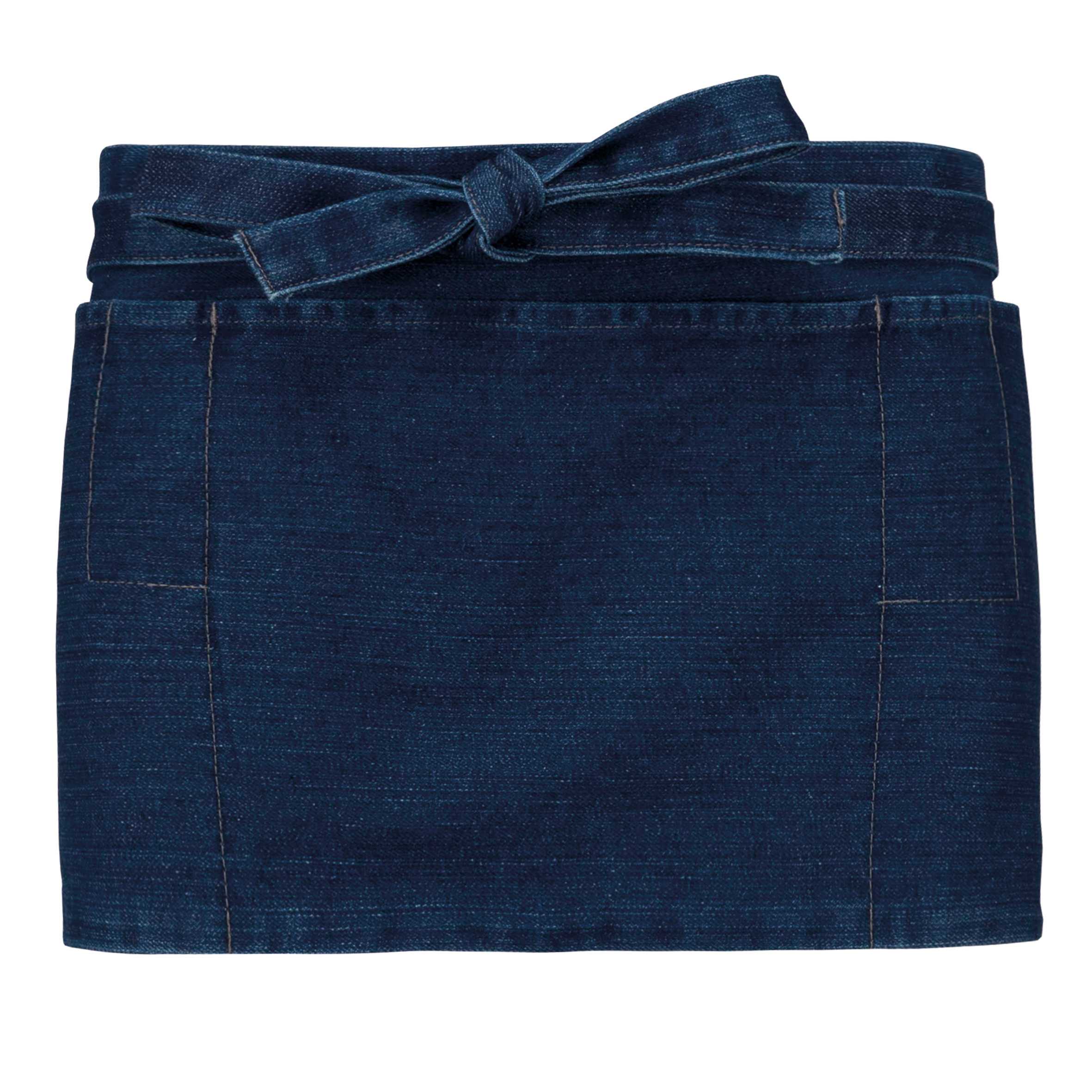 Delantal corto algodón Denim