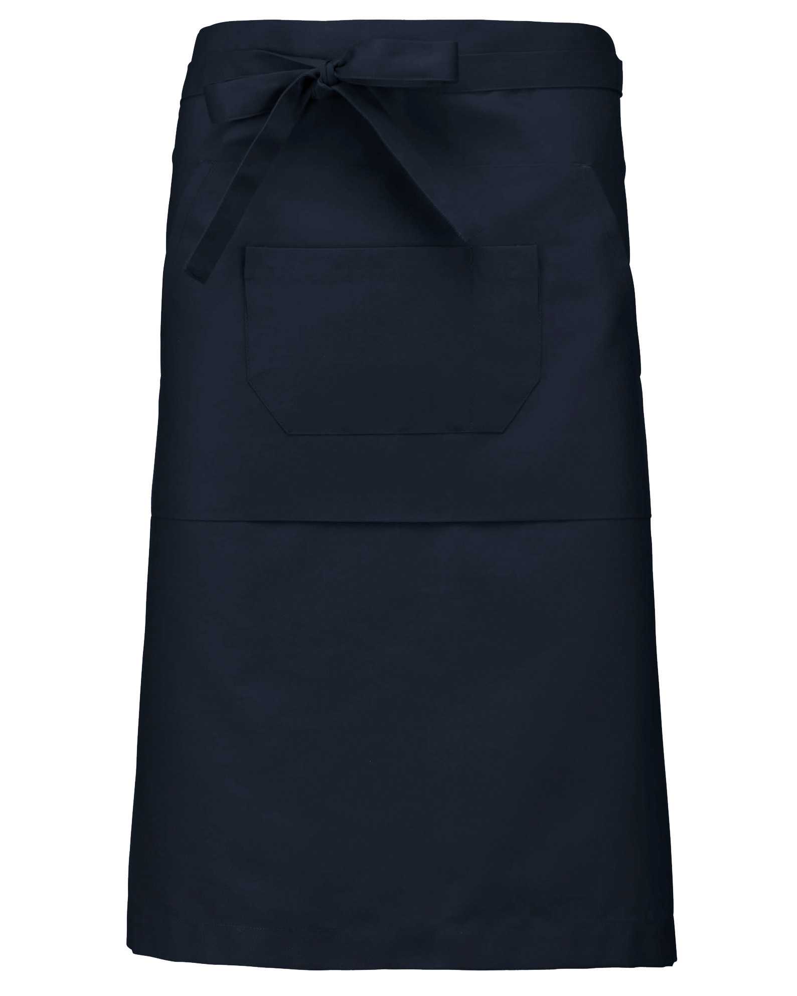 Delantal largo poliéster/algodón Navy