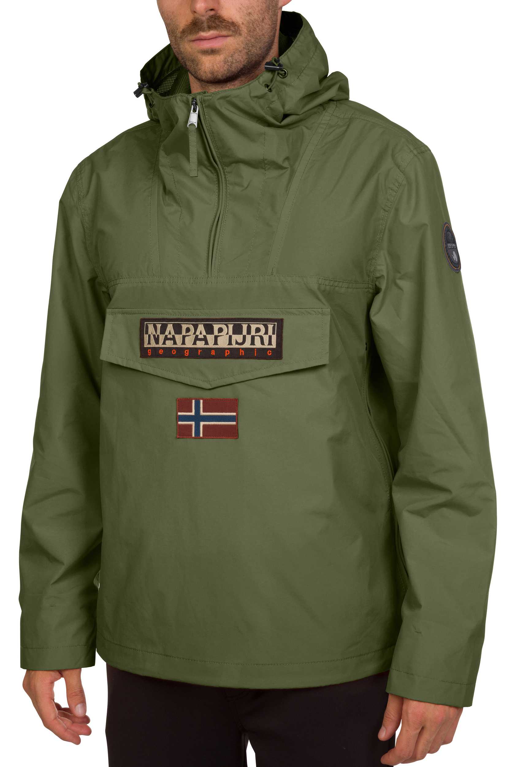 Anorak con capucha RAINFOREST Green cypress