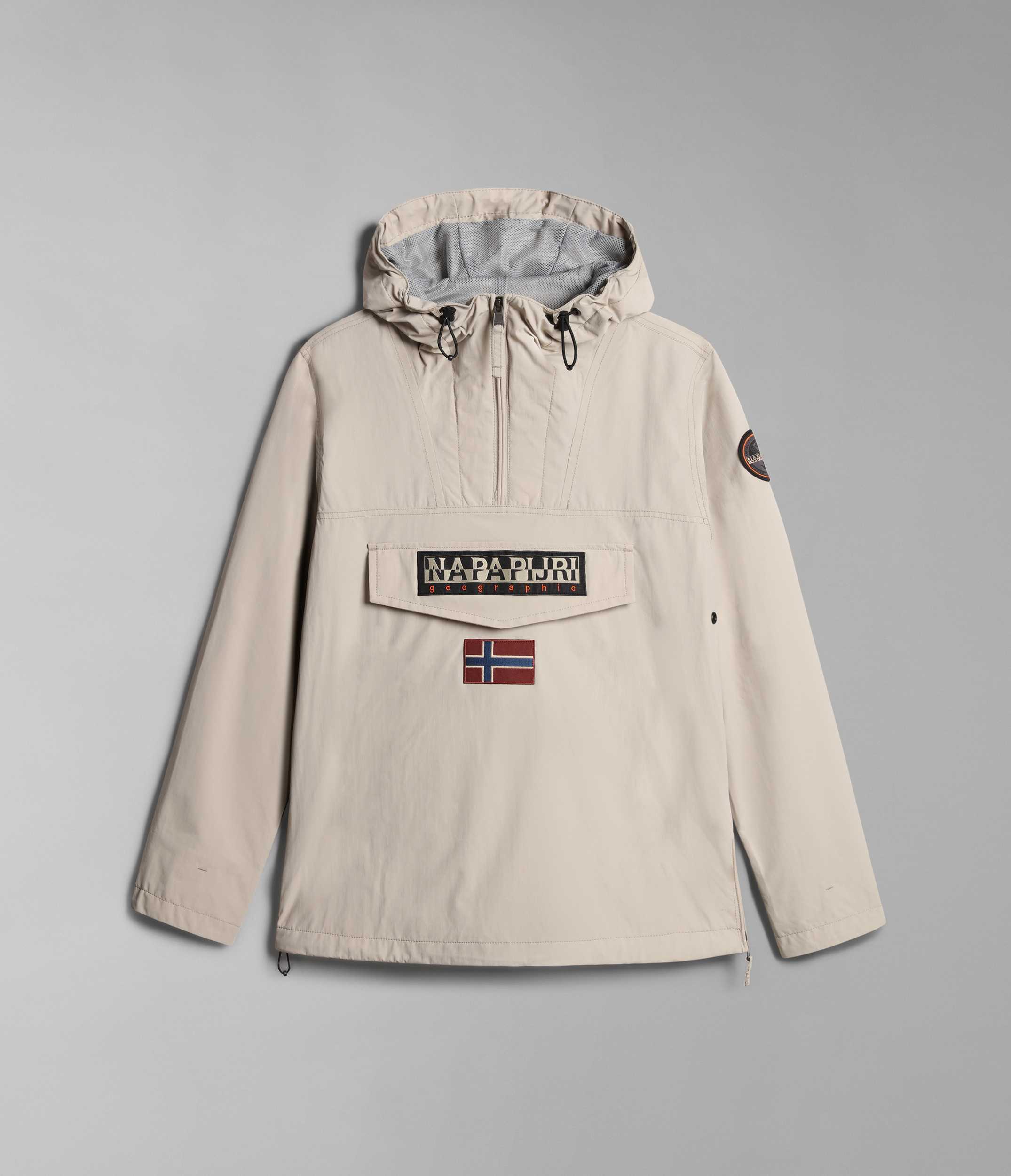 Anorak con capucha RAINFOREST Humus Beige