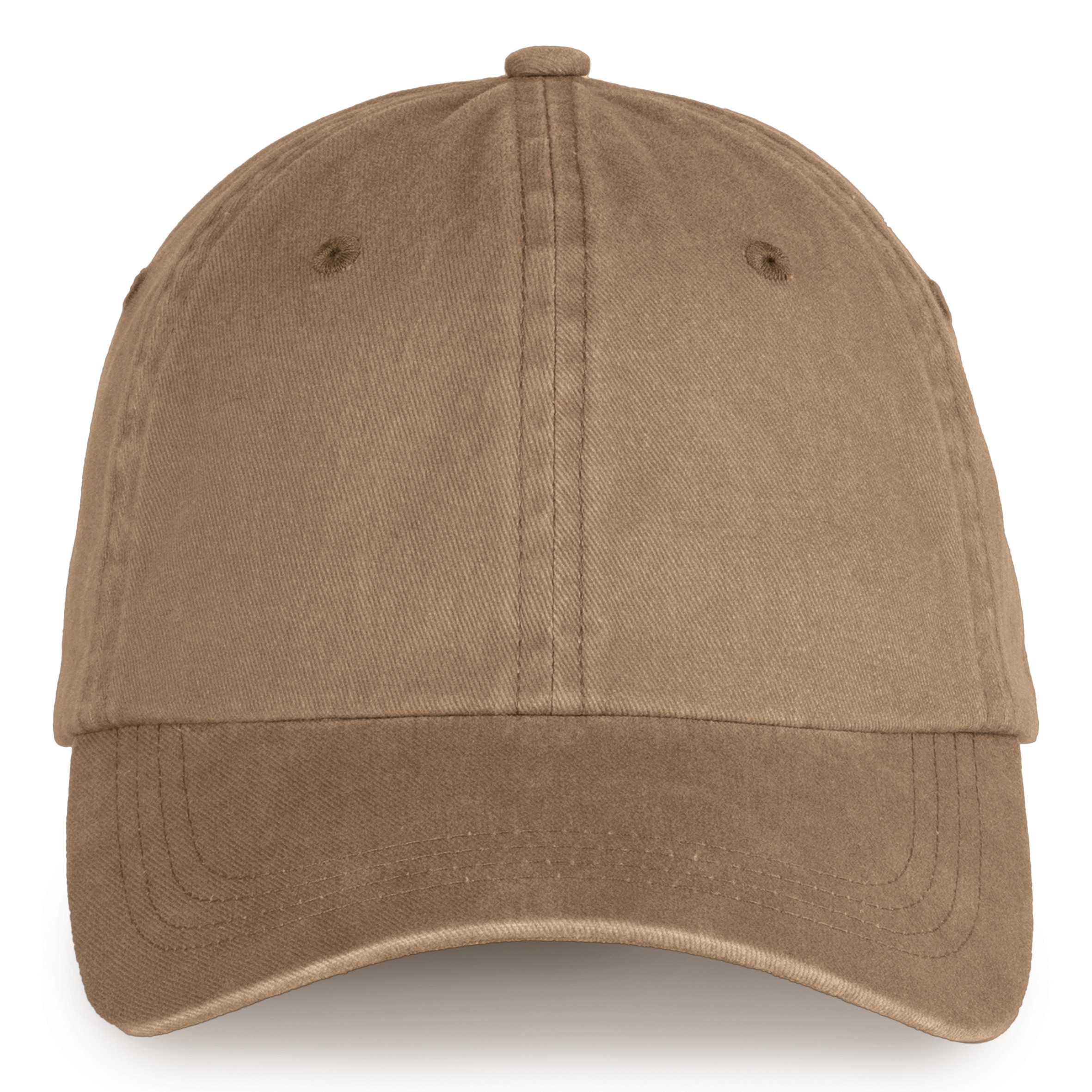 Gorra ecorresponsable efecto lavado unisex Washed Dark Camel