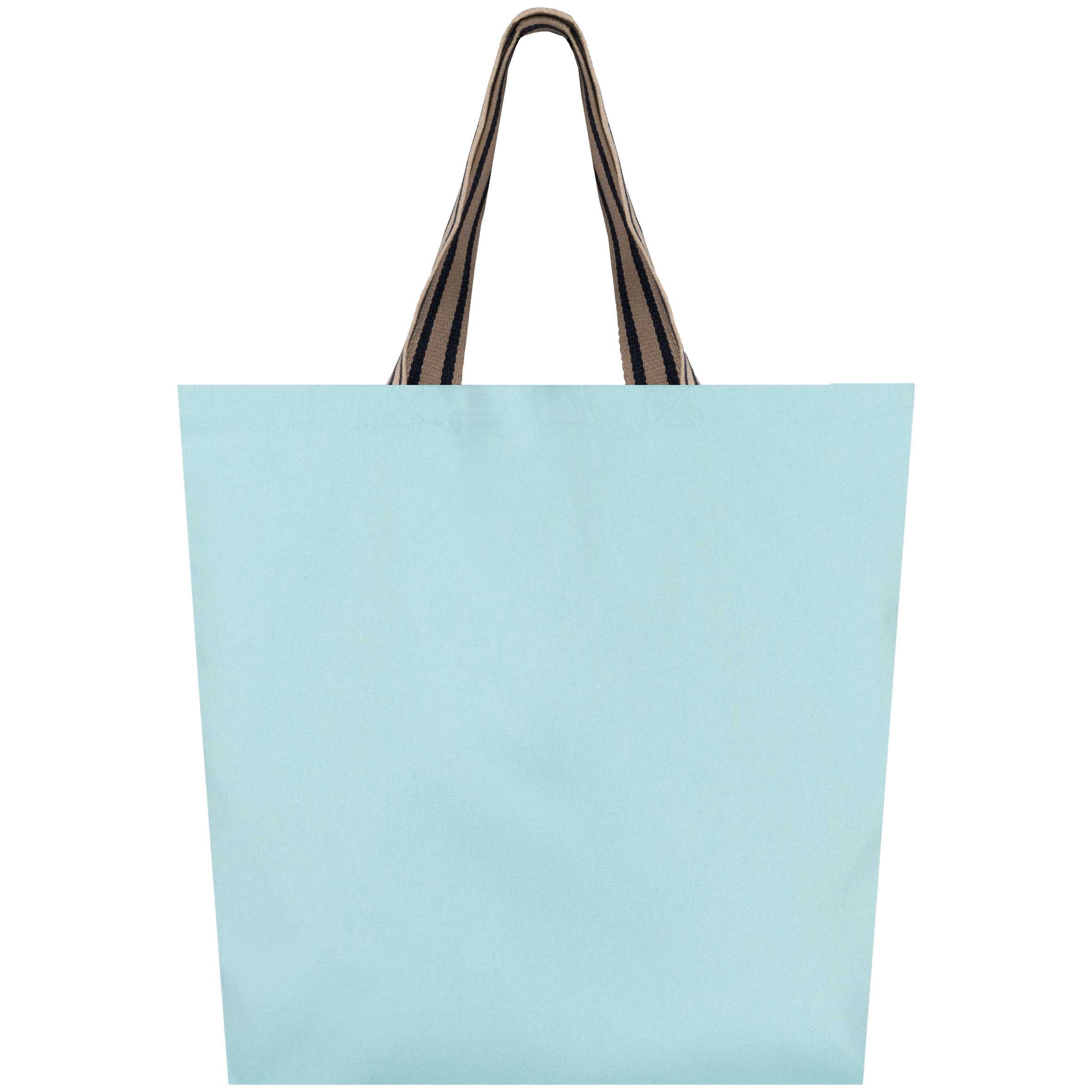Bolsa shopper grande ecorresponsable Topaz Blue / Desert Sand / Horizon Blue Stripes