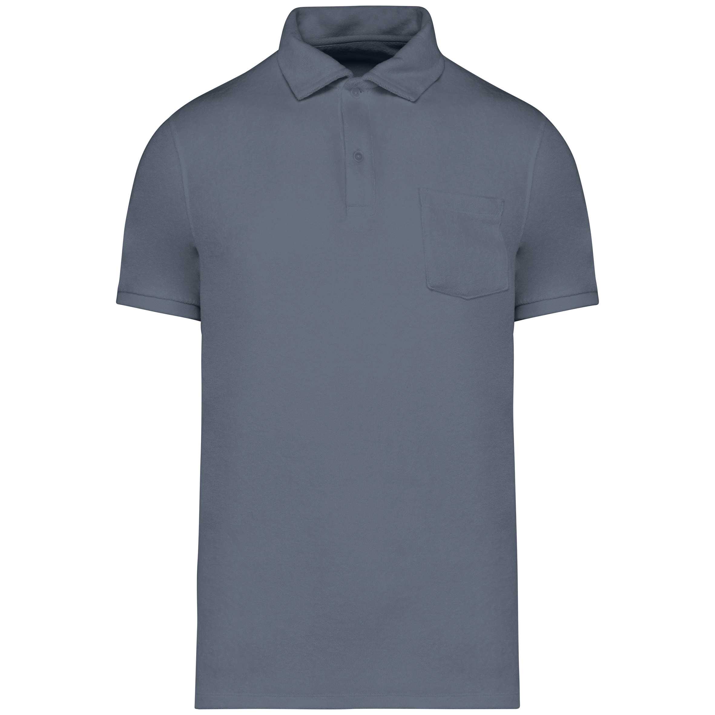Polo ecorresponsable de rizo hombre Mineral Grey