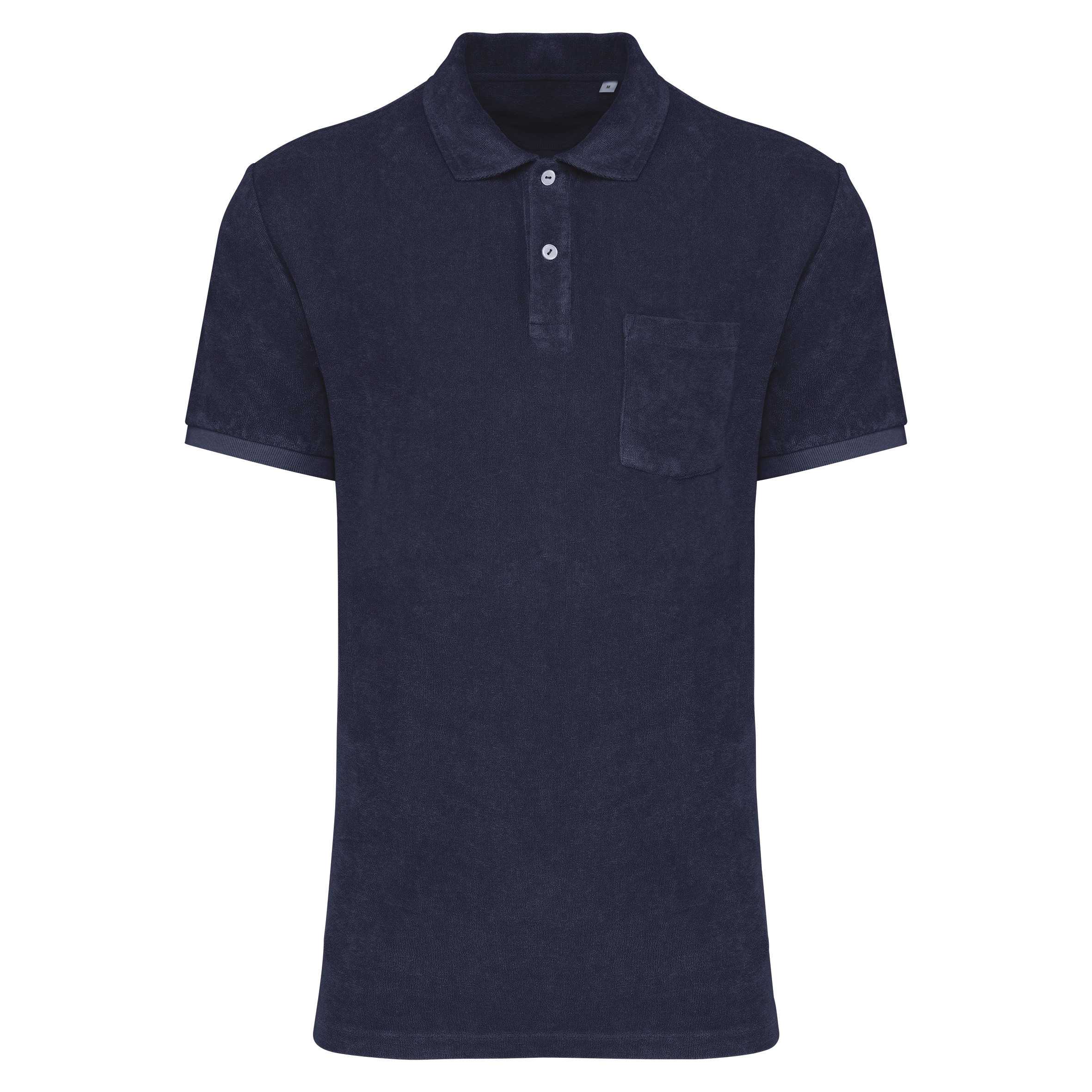 Polo ecorresponsable de rizo hombre Navy Blue