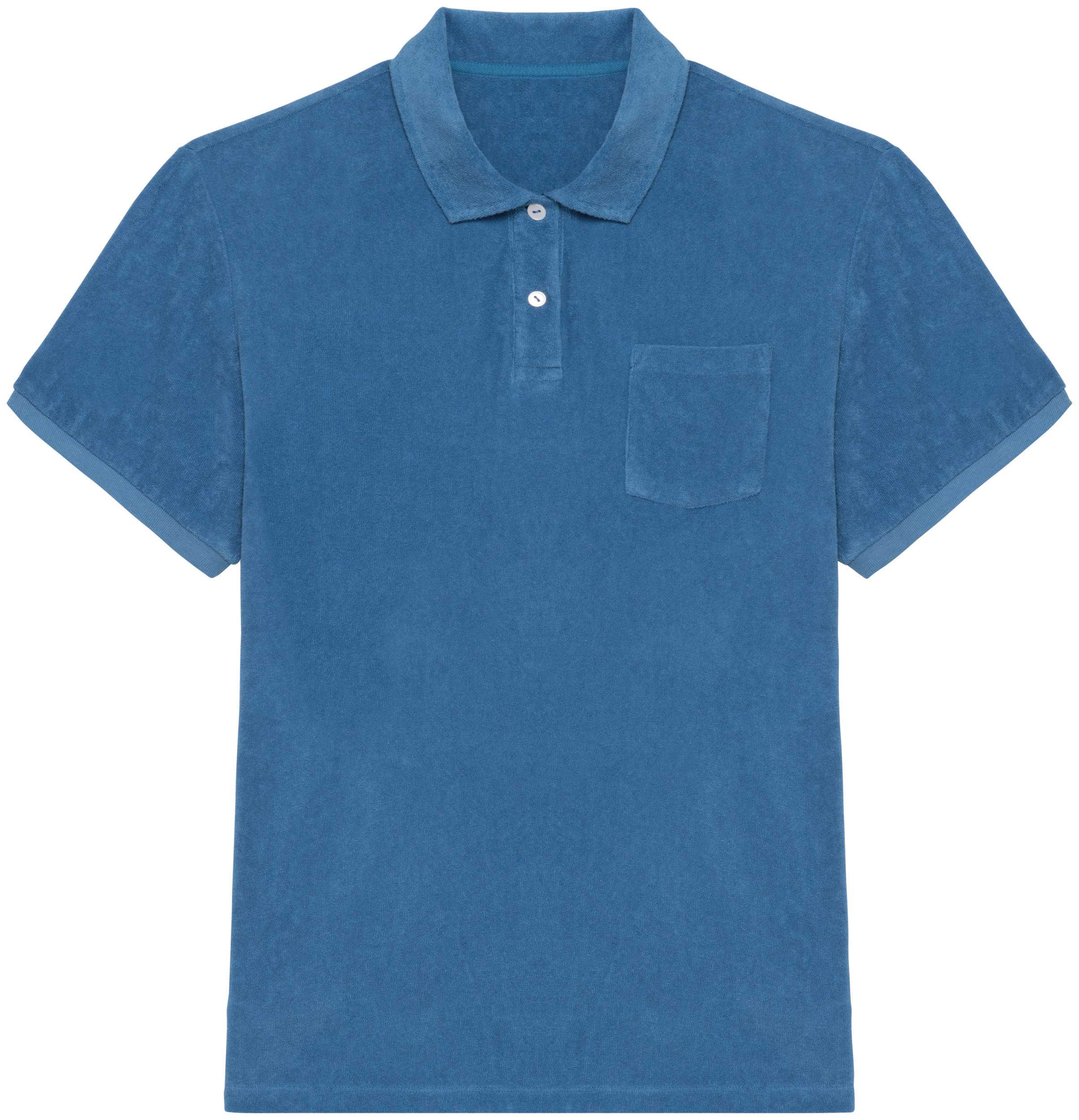 Polo ecorresponsable de rizo hombre Riviera Blue