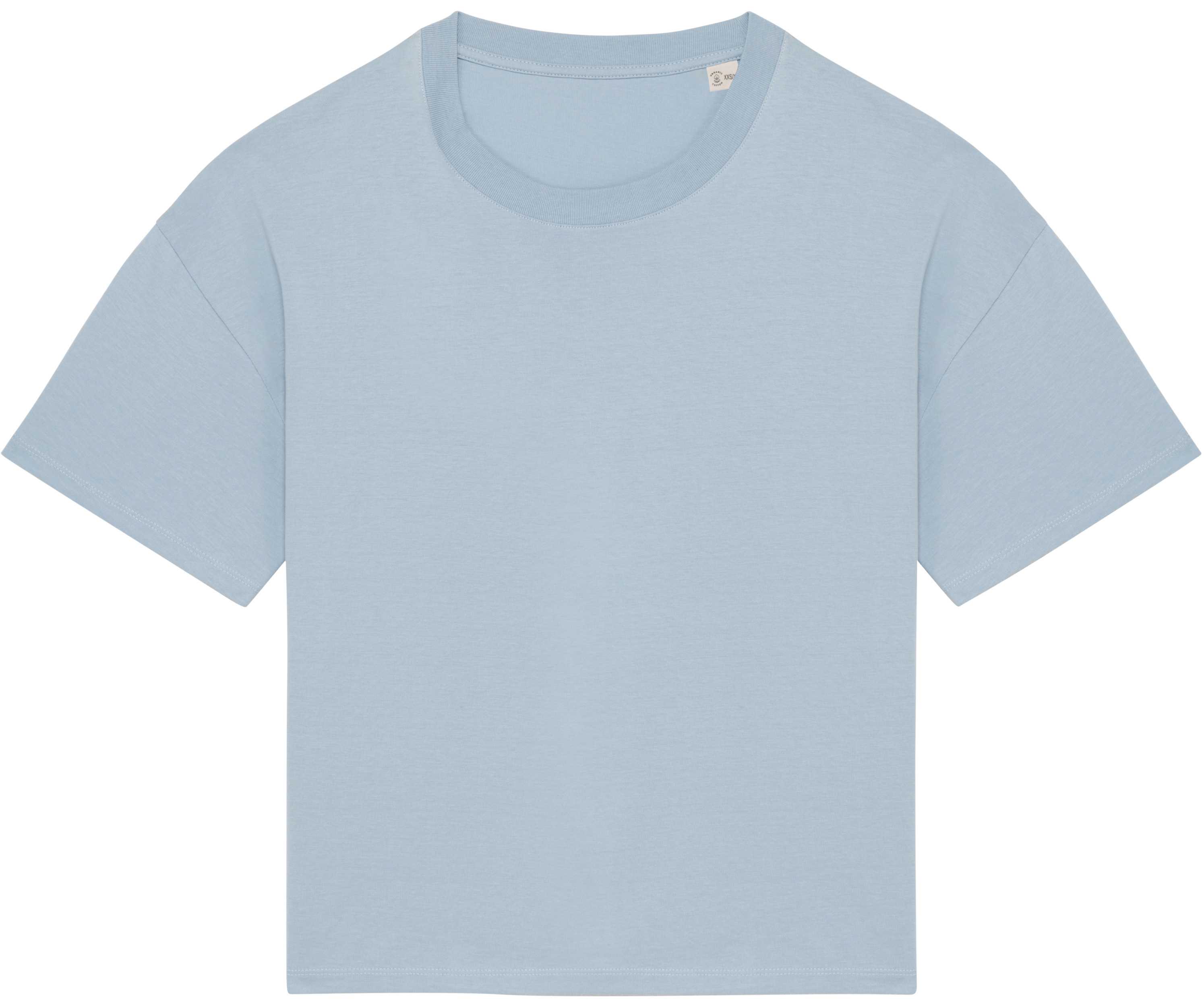 Camiseta ecorresponsable oversize mujer Aquamarine