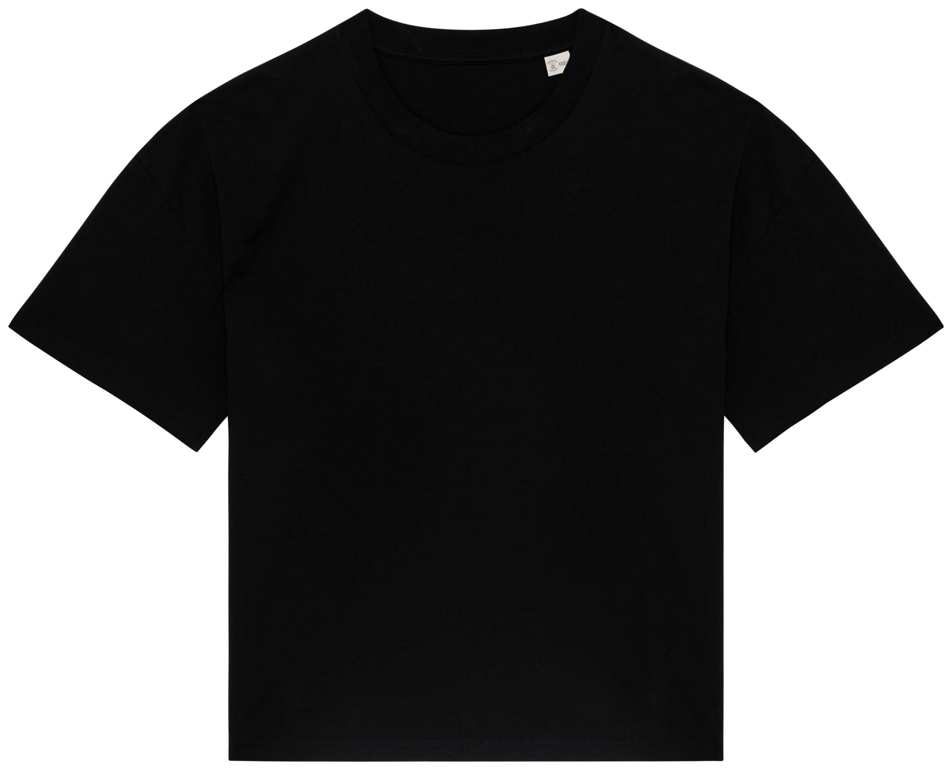 Camiseta ecorresponsable oversize mujer Black