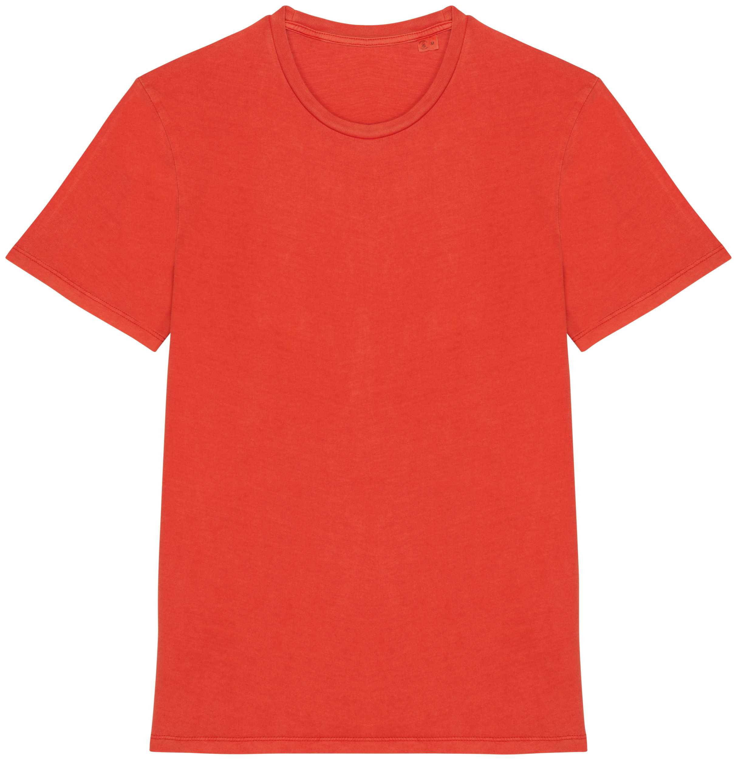 Camiseta ecorresponsable efecto lavado unisex Washed Paprika