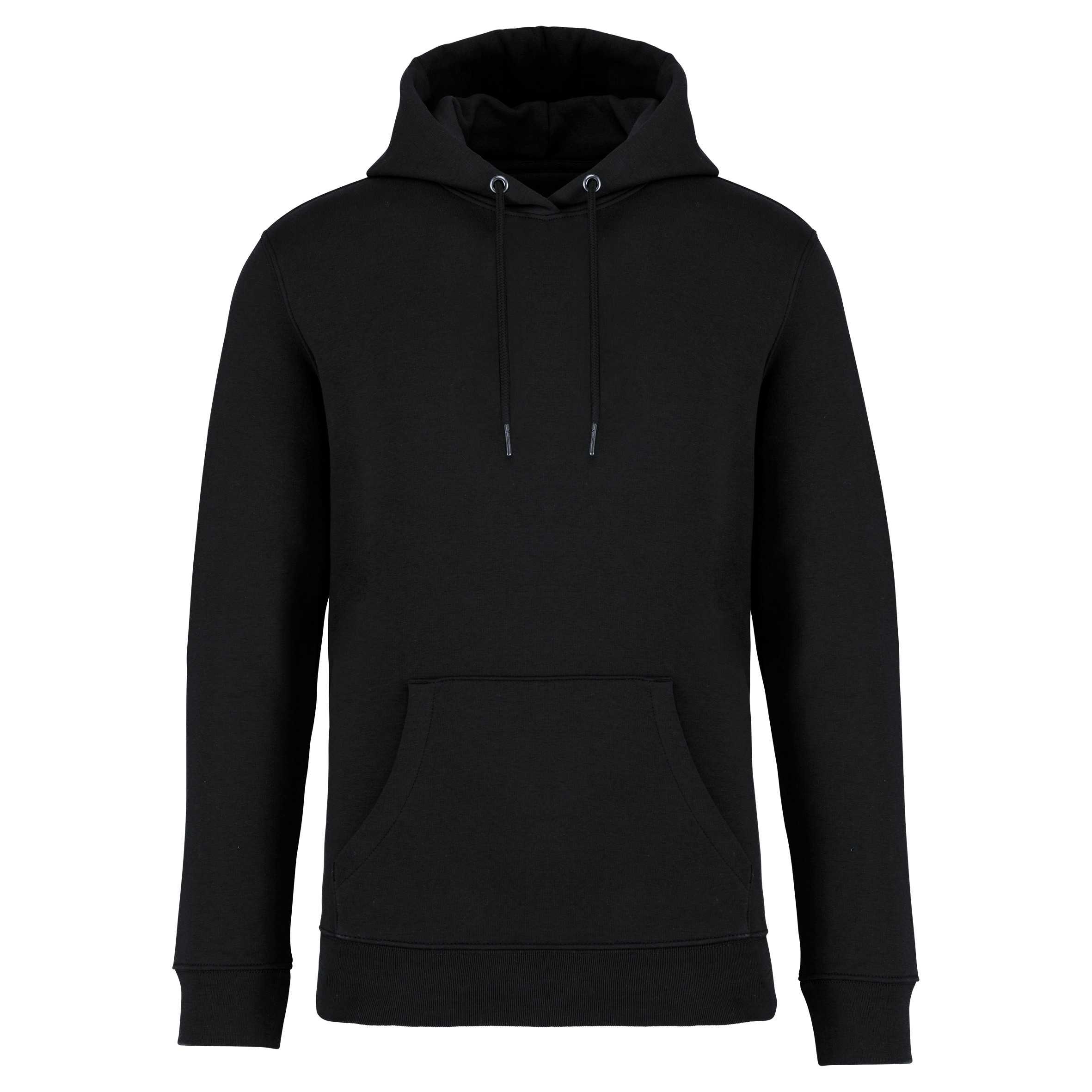 Sudadera ecorresponsable con capucha unisex Black