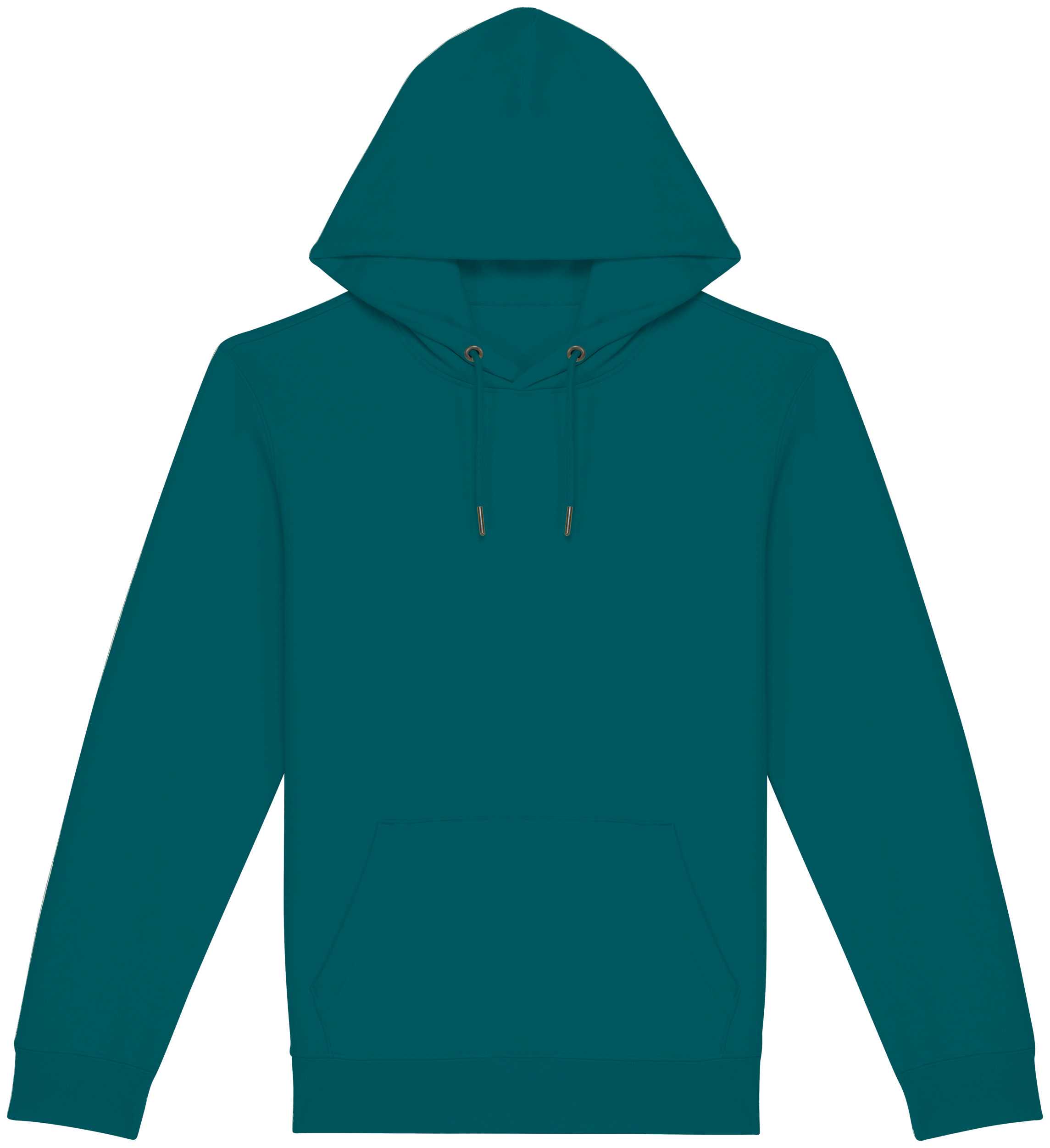 Sudadera ecorresponsable con capucha unisex Peacock Green
