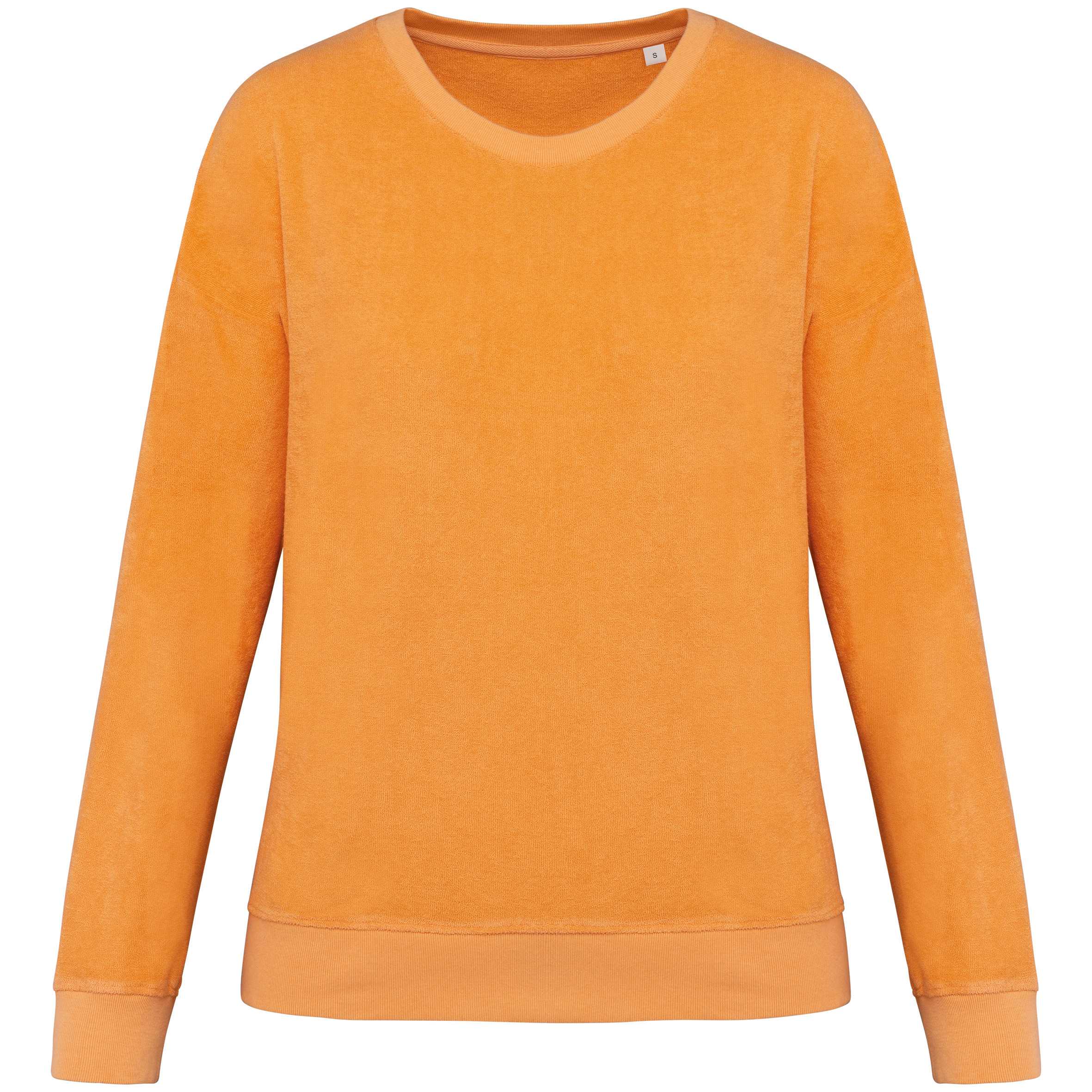 Sudadera ecorresponsable de rizo mujer Apricot