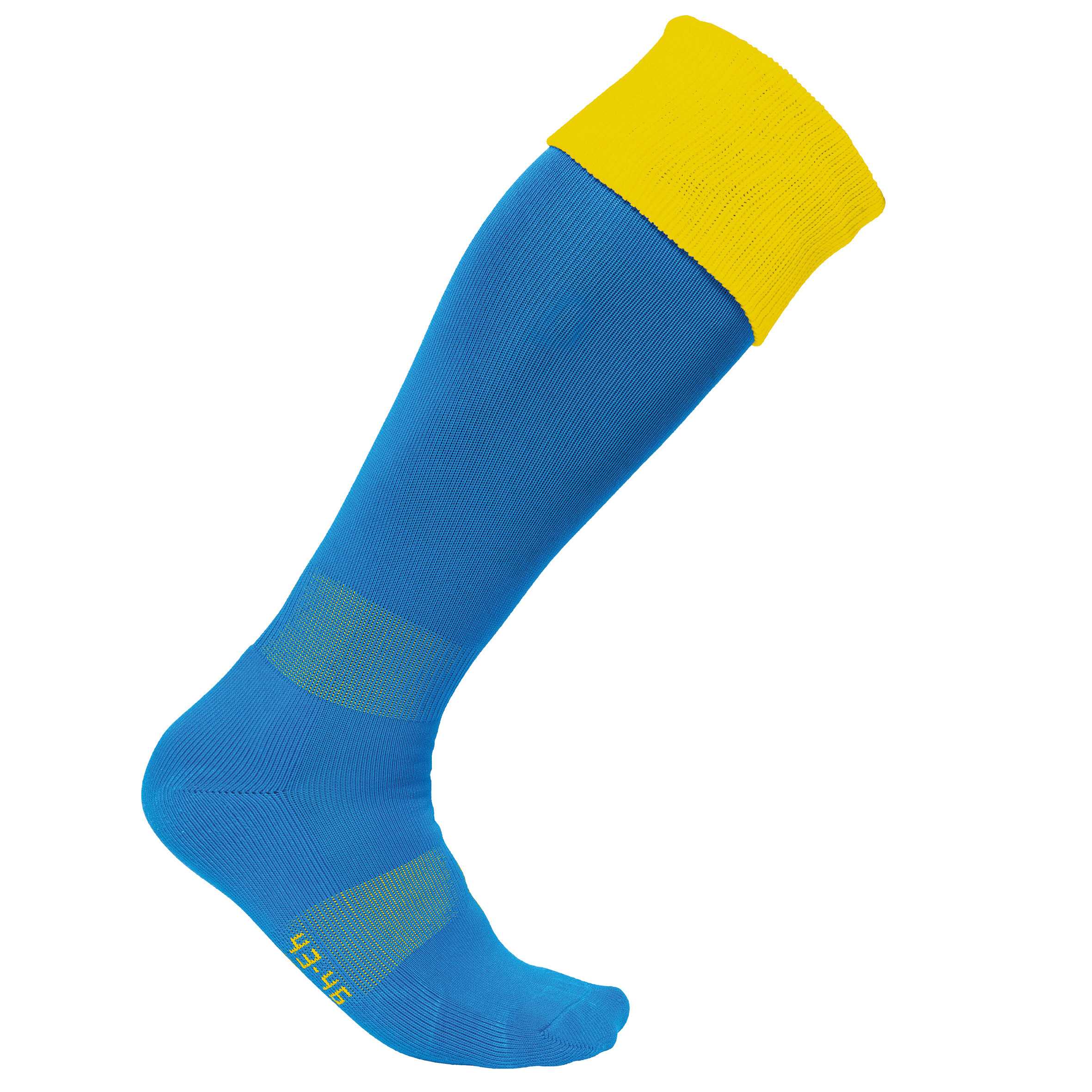 Calcetines deportivos bicolor Sporty Royal Blue / Sporty Yellow