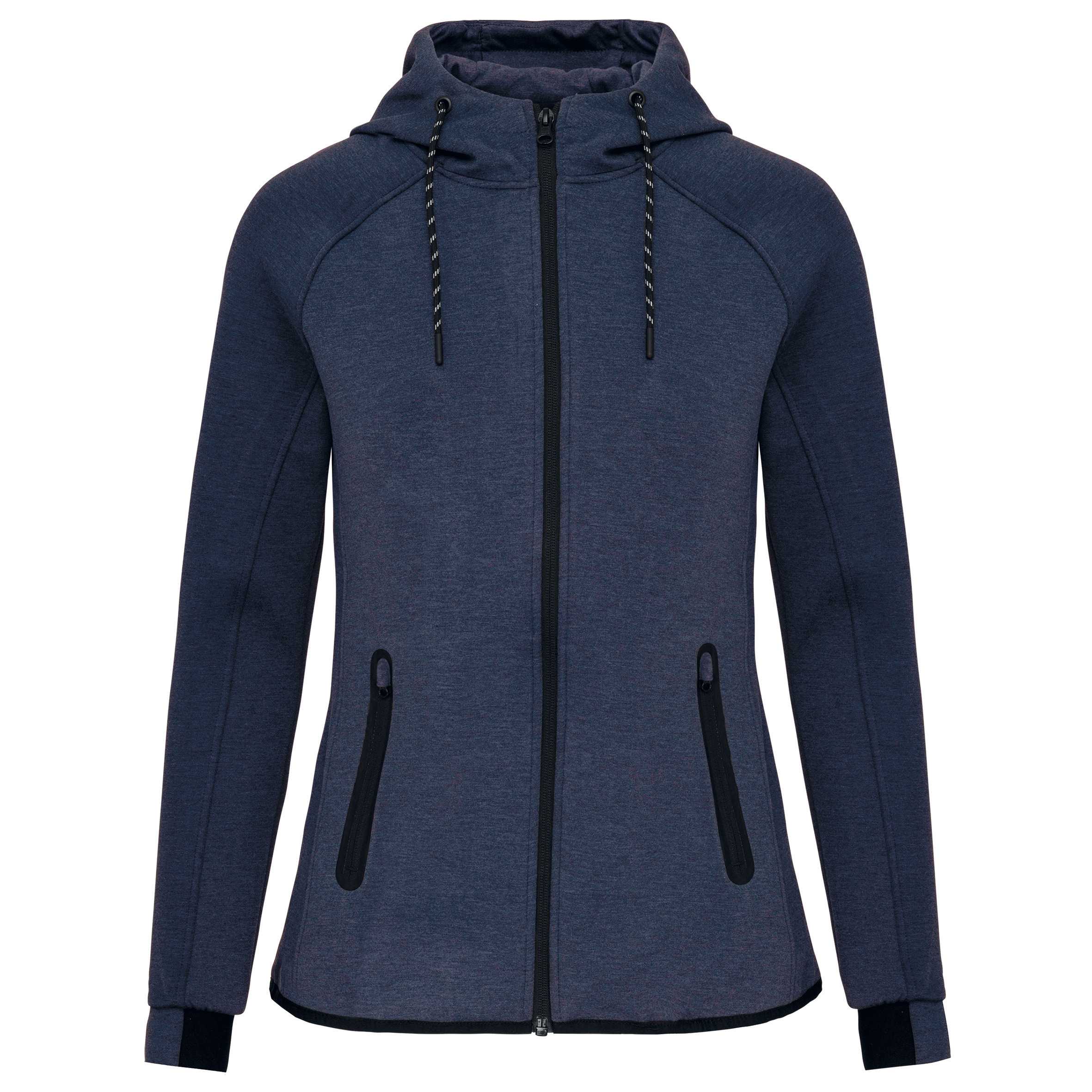 Chaqueta de chándal performance con capucha mujer French Navy Heather