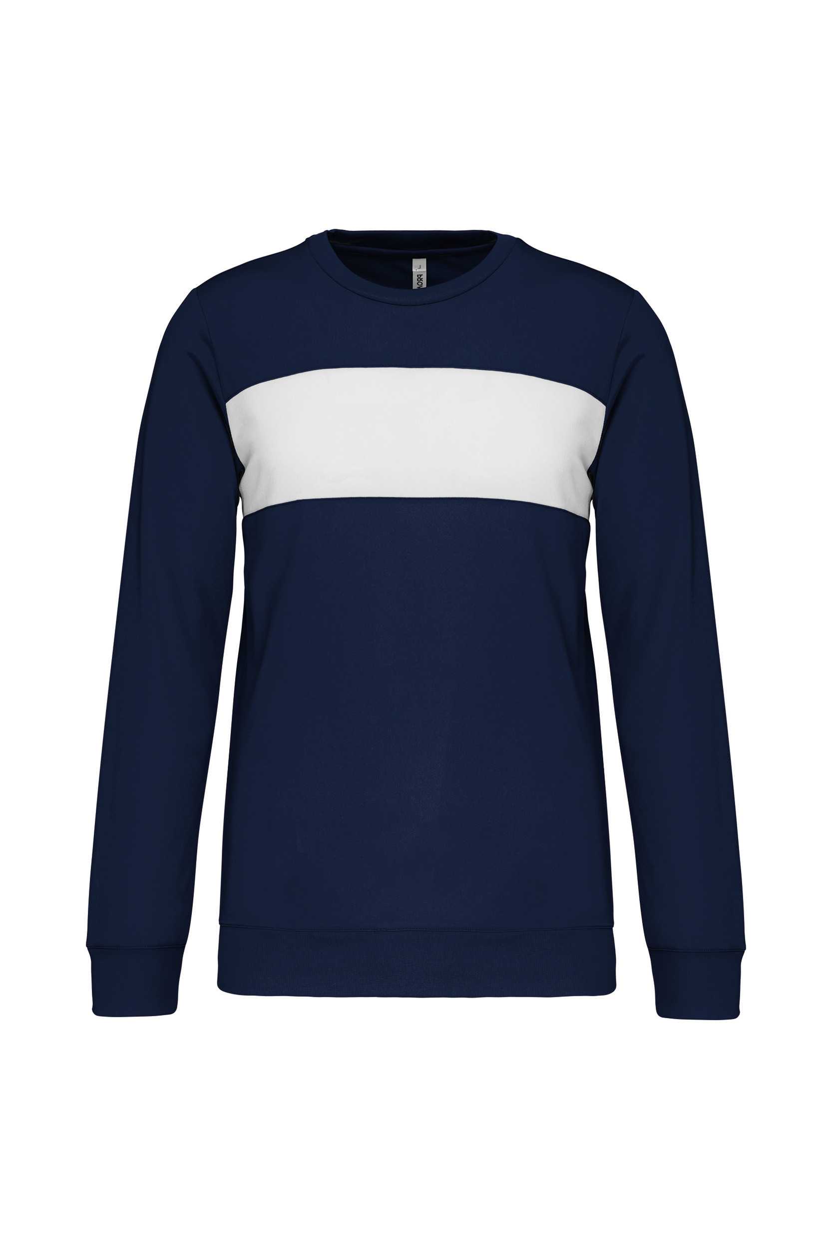 Sudadera poliéster Sporty Navy / White