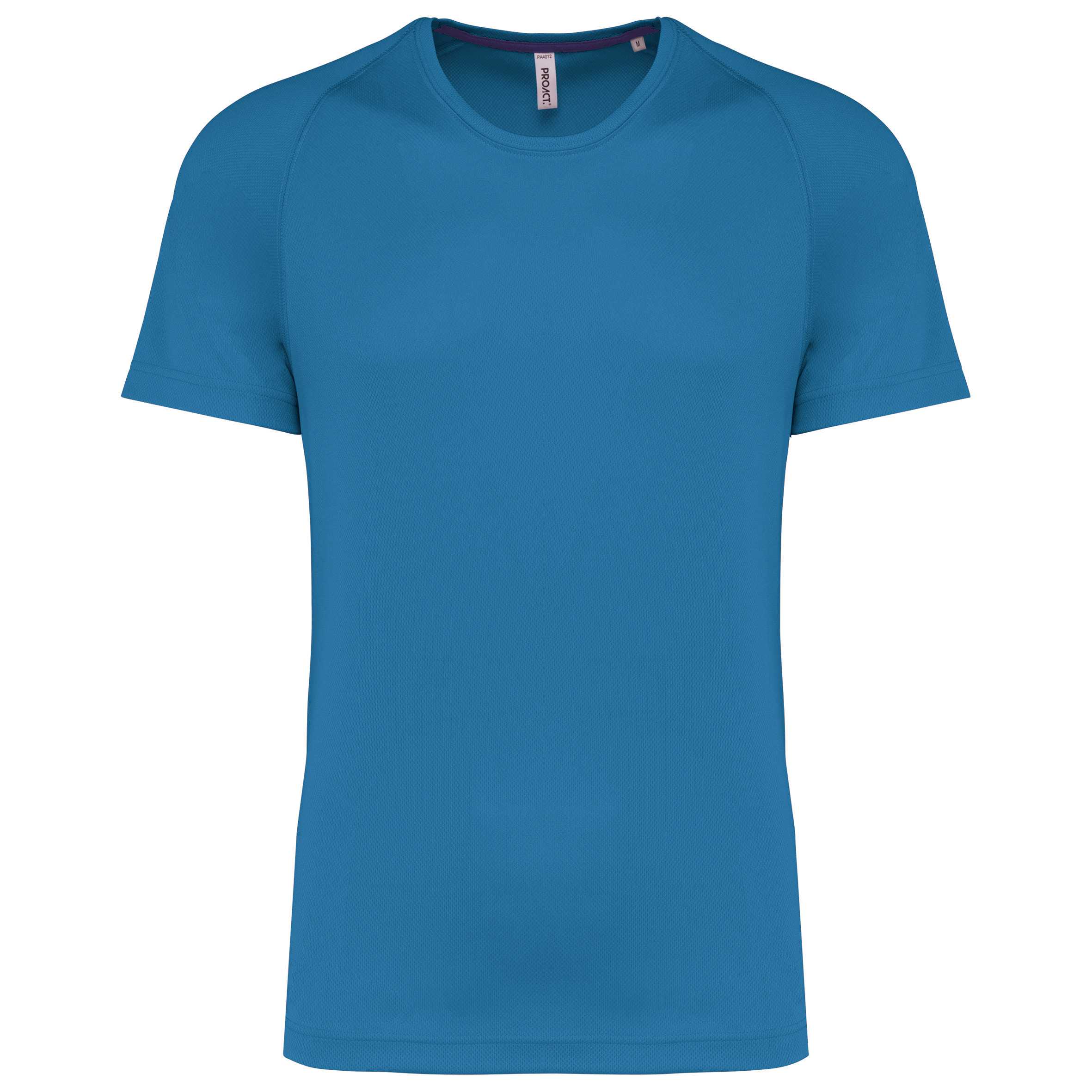 Camiseta deporte material reciclado hombre Aqua Blue