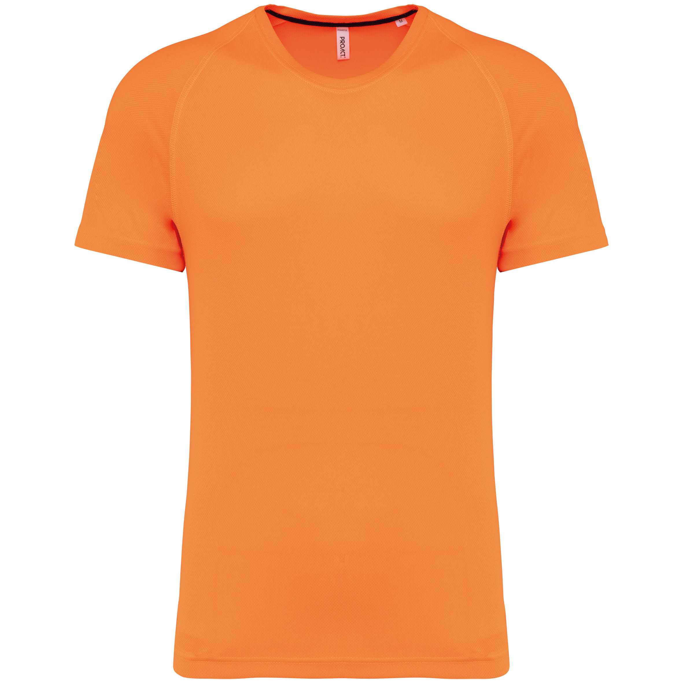 Camiseta deporte material reciclado hombre Fluorescent Orange