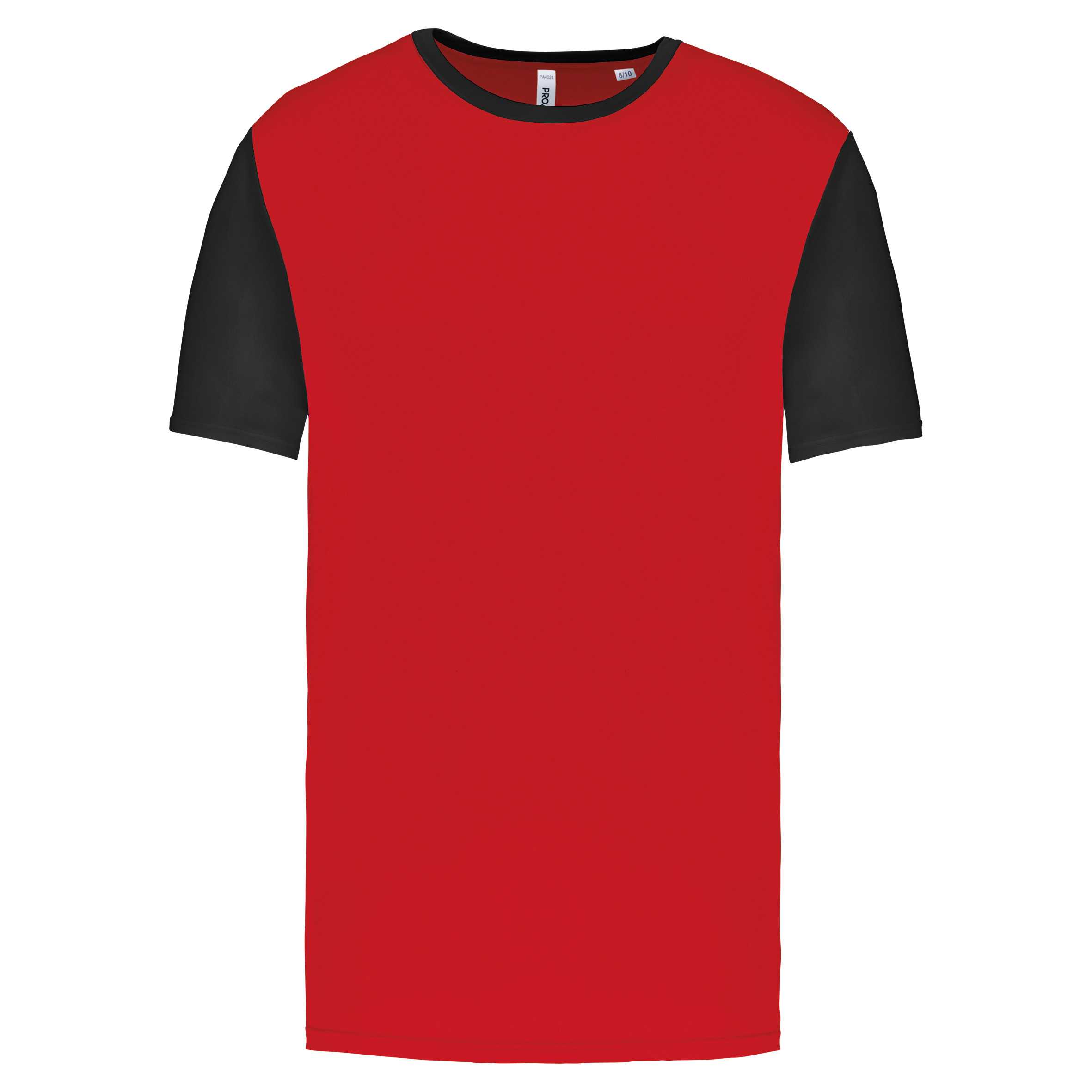 Camiseta bicolor niños Sporty Red / Black