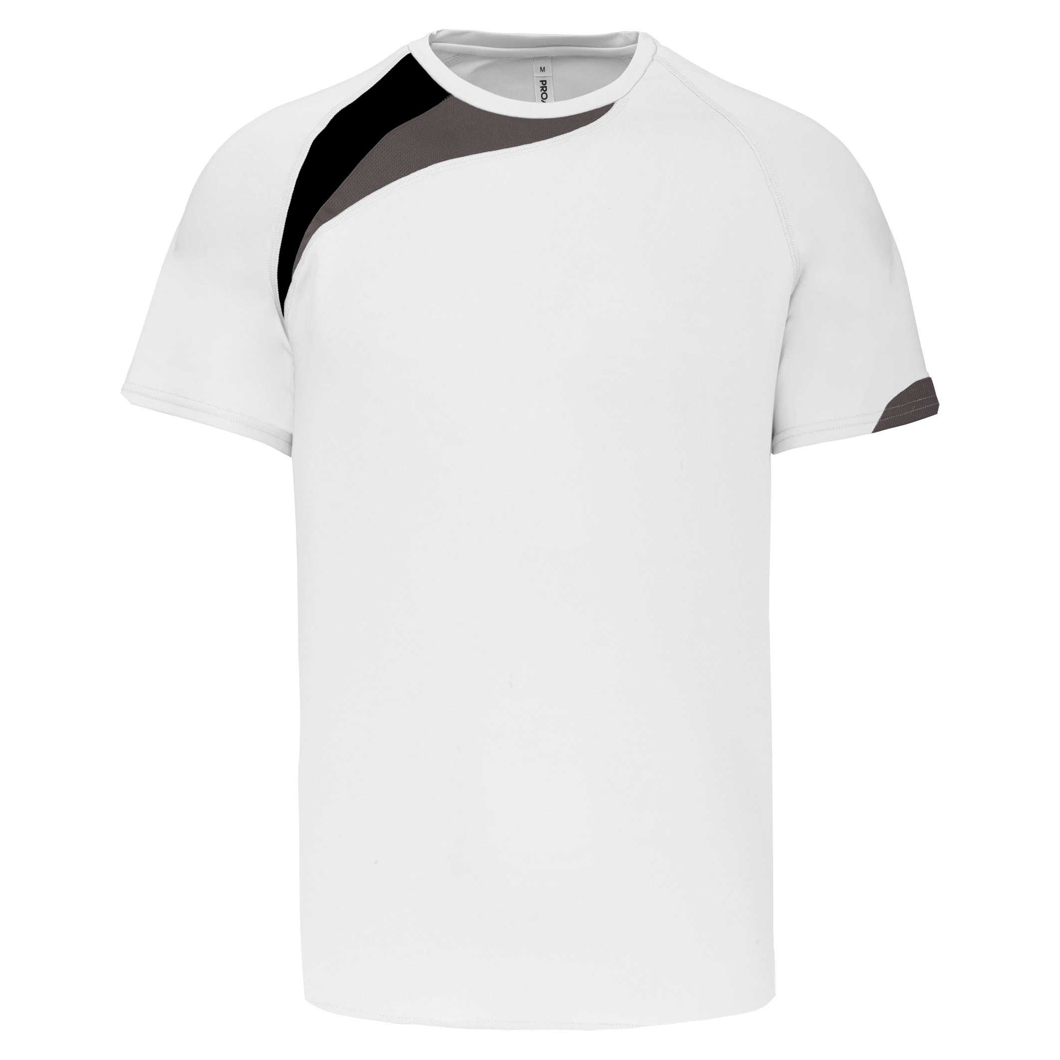 Camiseta equipaciones manga corta niños White / Black / Storm Grey
