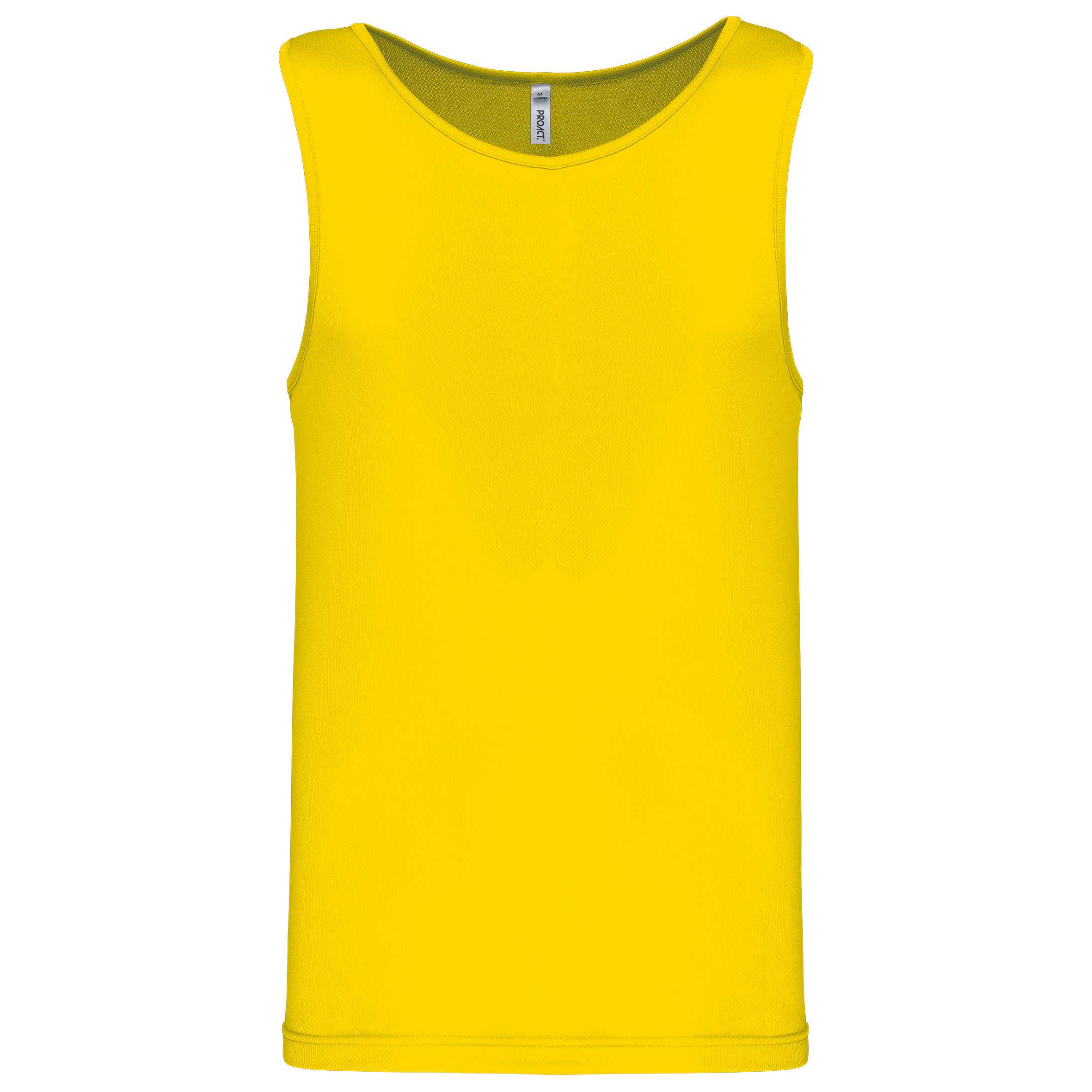 Camiseta de deporte tirantes hombre True Yellow