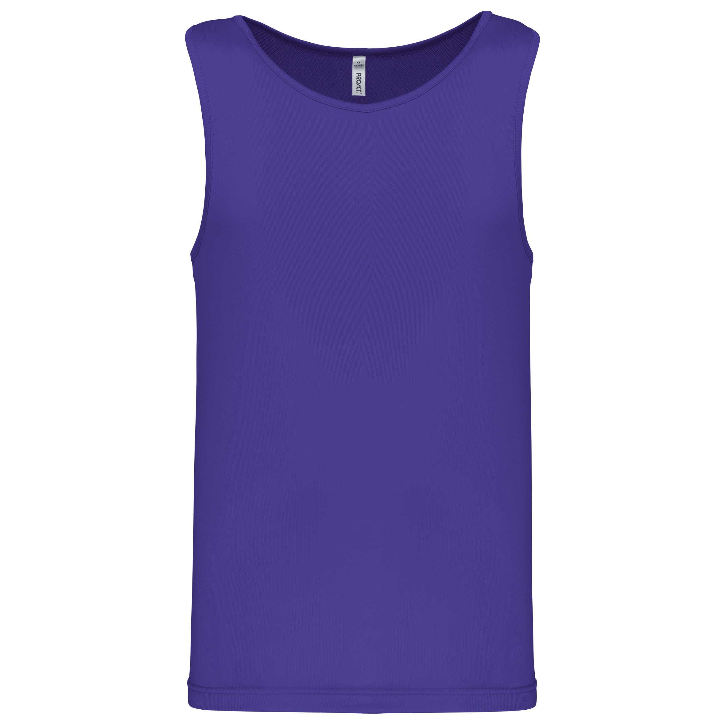 Camiseta de deporte tirantes hombre Violet